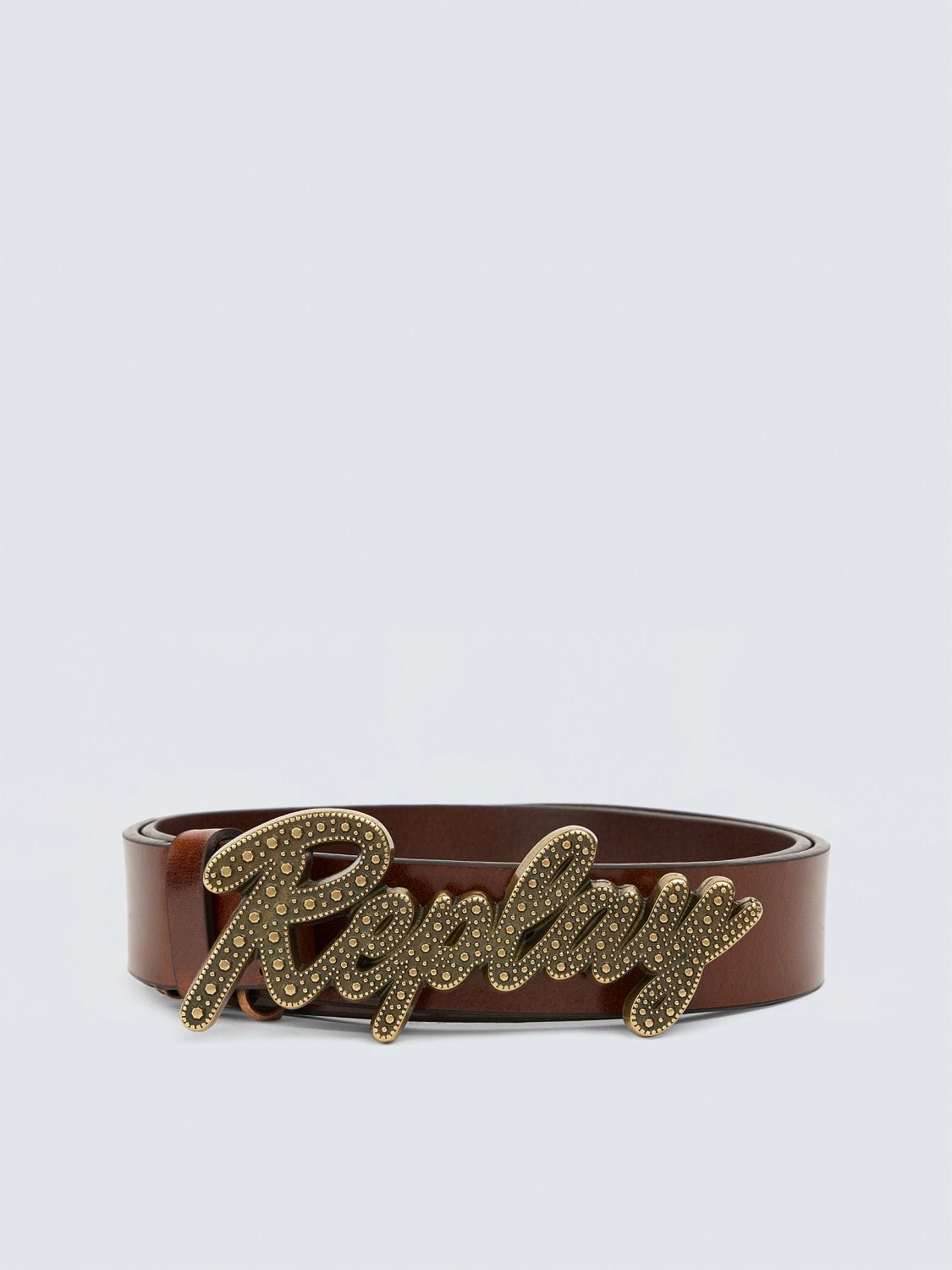 REPLAY BELT WITH LOGO BUCKLE AW2638.000.A1204C PARTRIDGE 1
