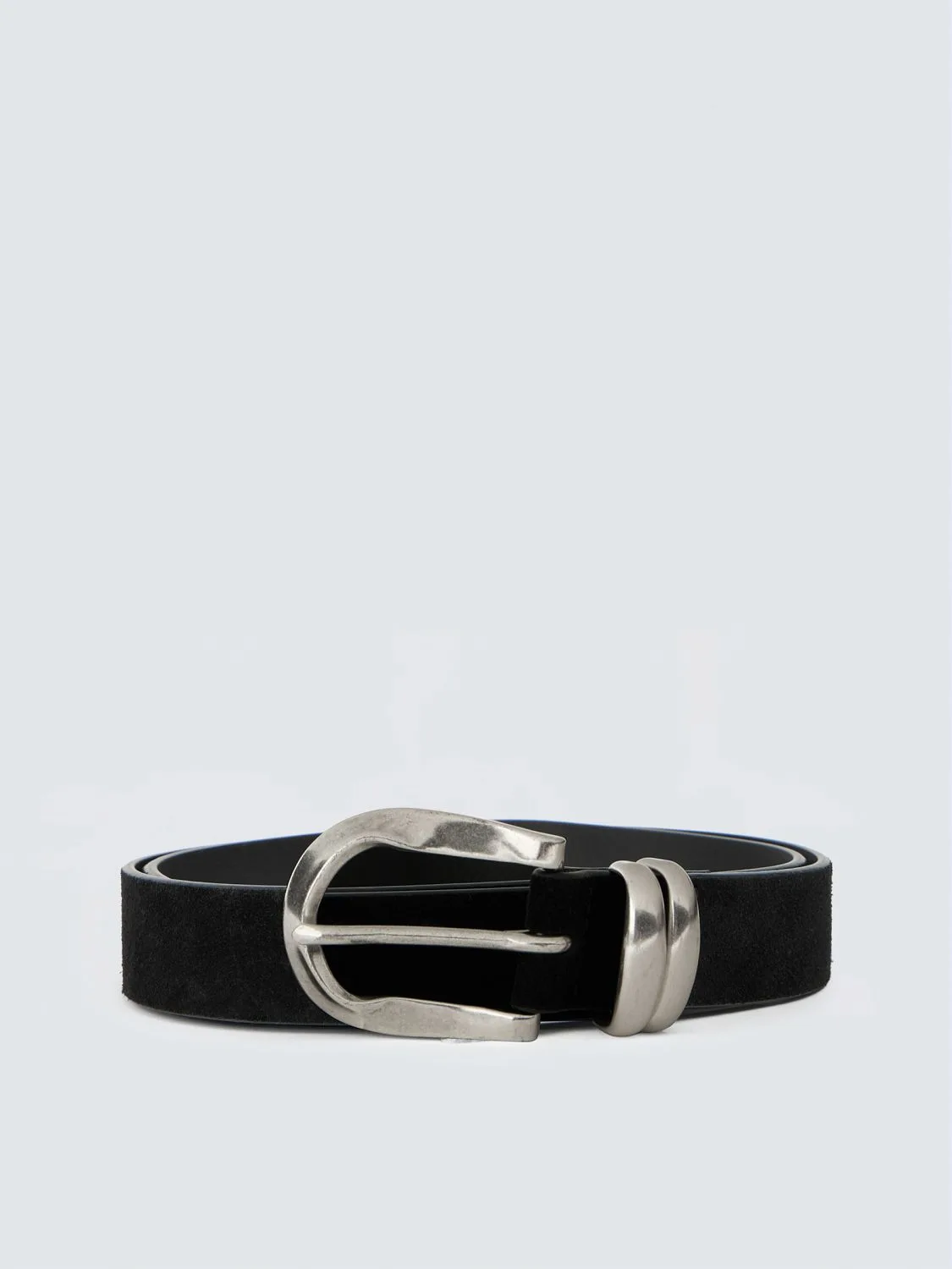 REPLAY SUEDE BELT WITH METAL TIP AW2640.000.A1205H BLACK 1
