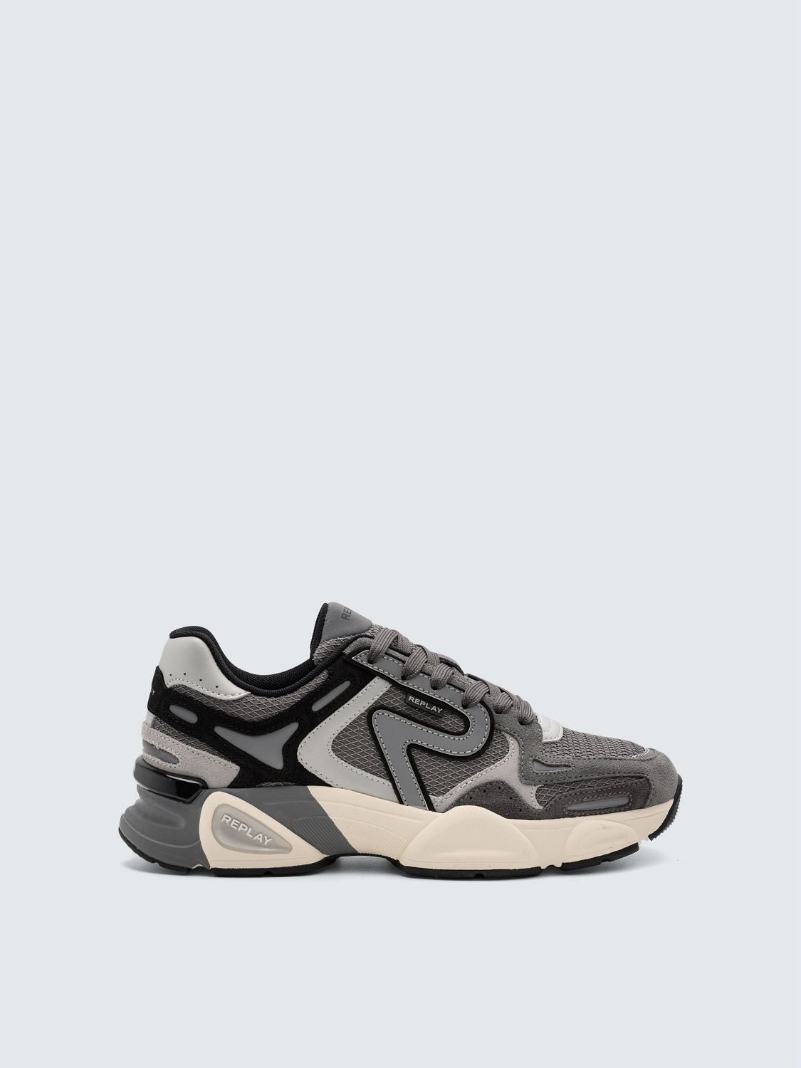 REPLAY DESTINY M DEEP SPORTS SNEAKERS WITH INSERTS GMS9M .000.C000QT MULTY GREY 1