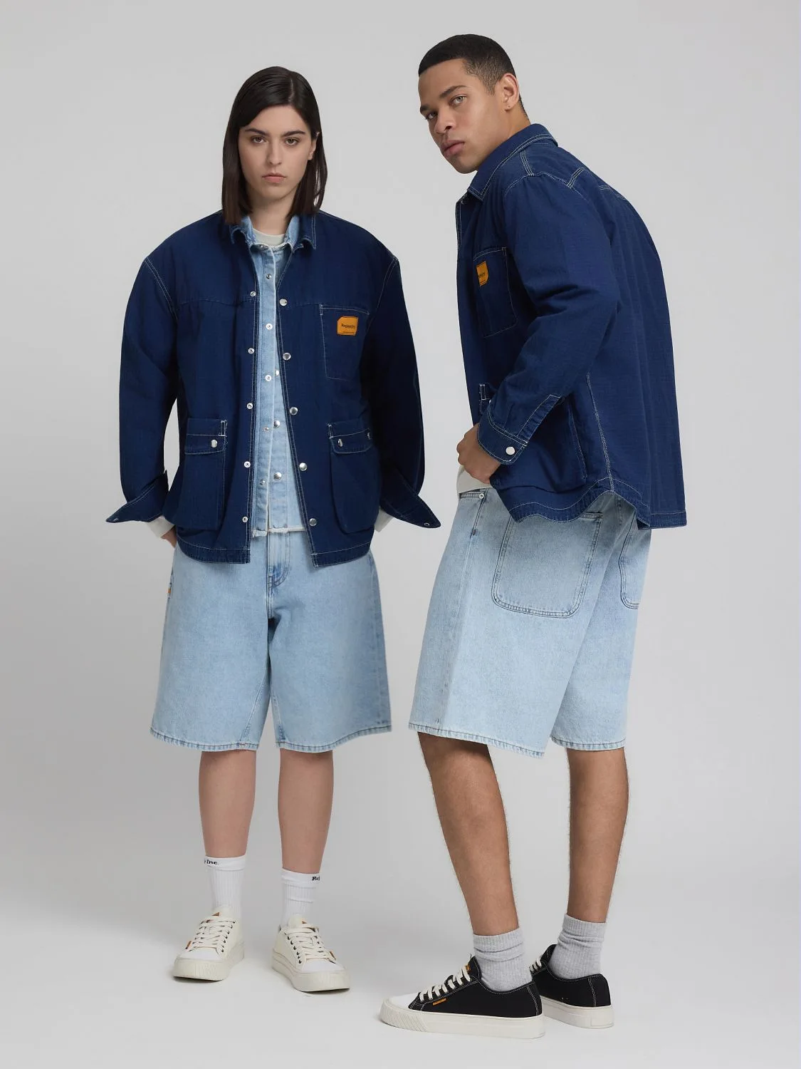 REPLAY COLEMAN SHORT LOOSE FIT AGENDER REPLAY INC. KU1005.000.D944003 LIGHT BLUE 1