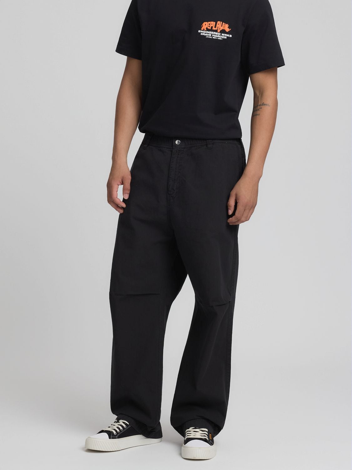 REPLAY KU1007.000.D854069-Pants KU1007.000.D854069 BLACK 2