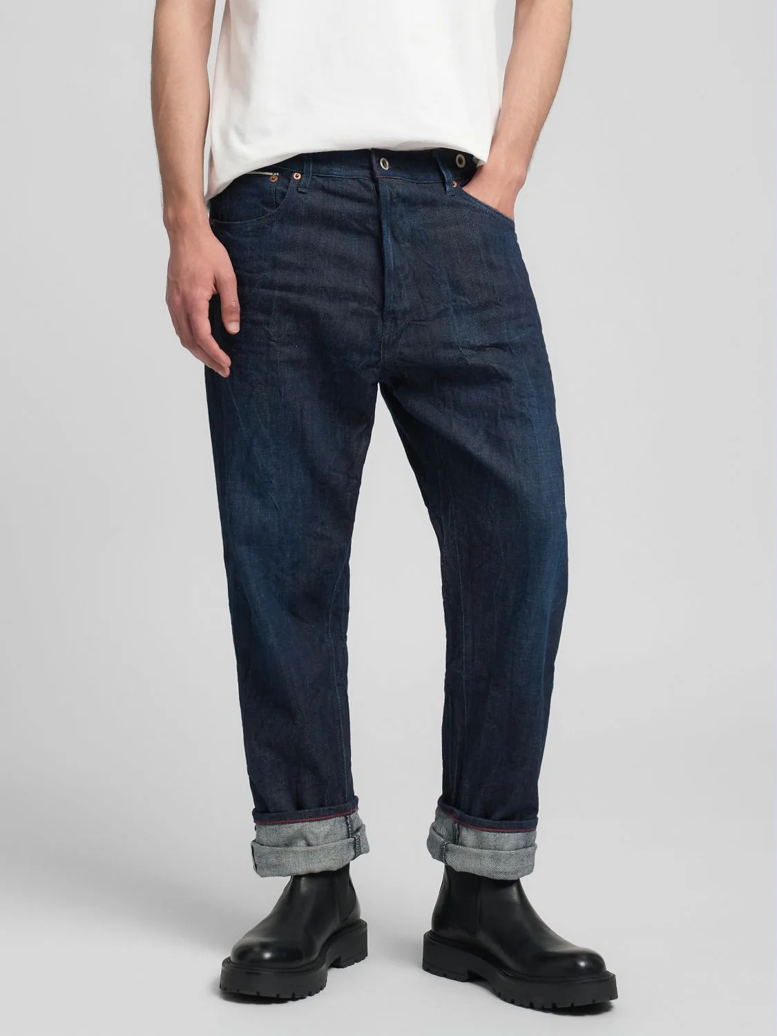REPLAY LUIYS TAPERED-FIT JEANS M1053R.000.920 90A DARK BLUE 2