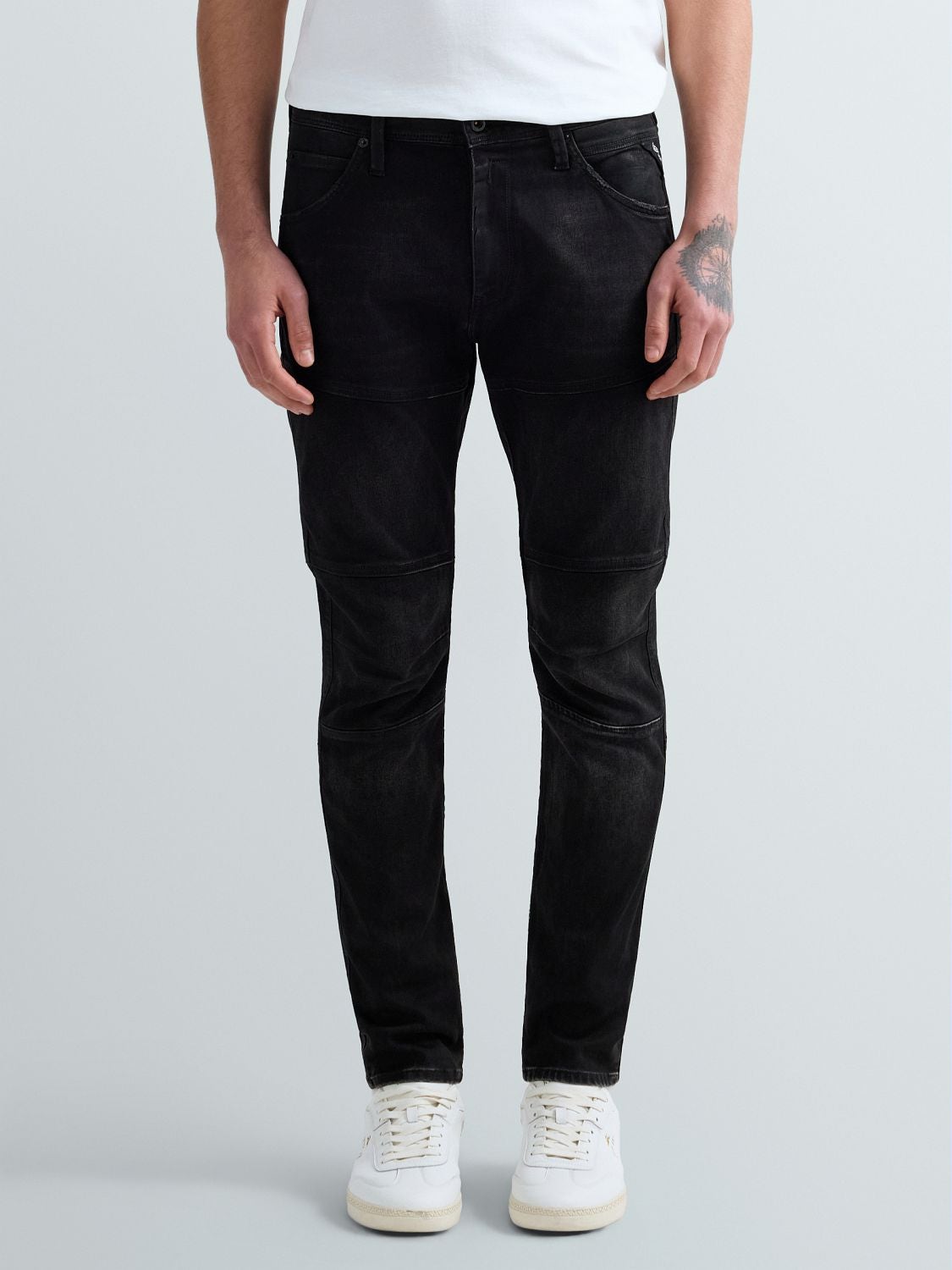 REPLAY SKINNY-FIT-JEANS ARVYN M1095 .000.877 14B BLACK DELAVÈ 2