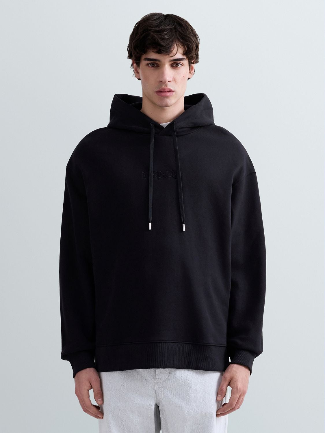 SWEATSHIRT AUS BAUMWOLLE MIT KAPUZE UND LOGO