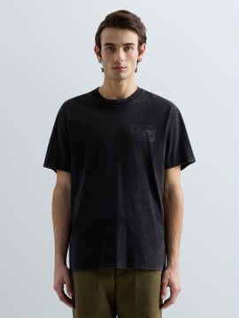 BAUMWOLL-T-SHIRT MIT BIKER-PRINT
