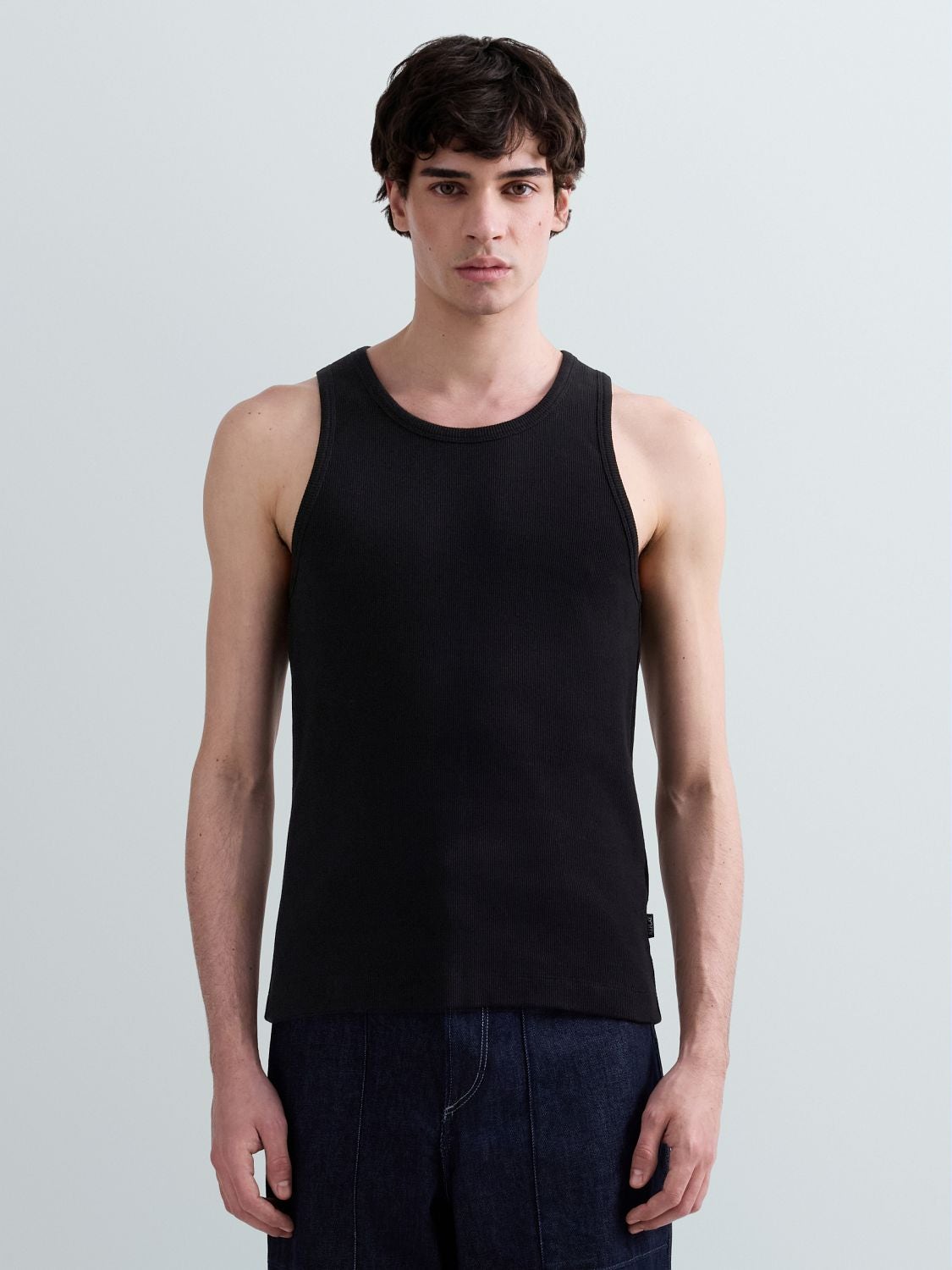 GERIPPTES TANKTOP AUS BAUMWOLLE