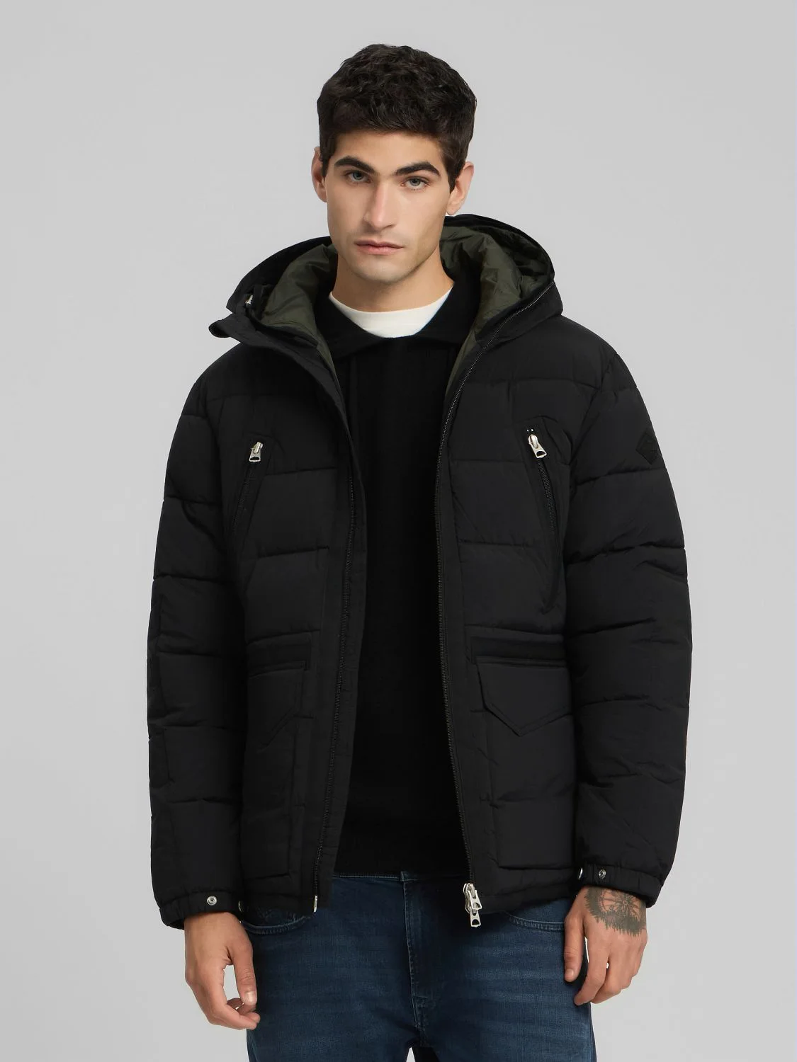 REPLAY RECYCLED NYLON TASLAN JACKET M8482 .000.85324 BLACK 2