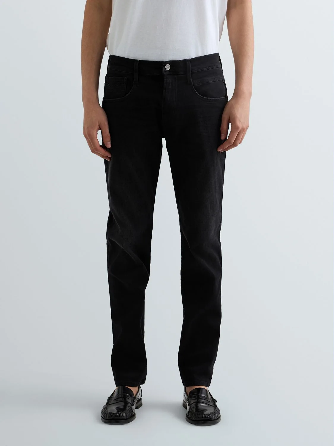 REPLAY SLIM-FIT-JEANS ANBASS M914  .000.661 E01 BLACK 2