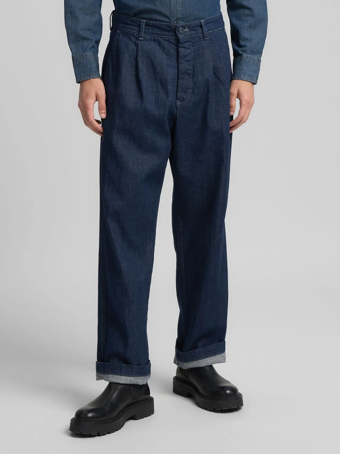 REPLAY ELYM RELAXED-FIT DENIM CHINOS MA9047.000.964 07A DARK BLUE 2