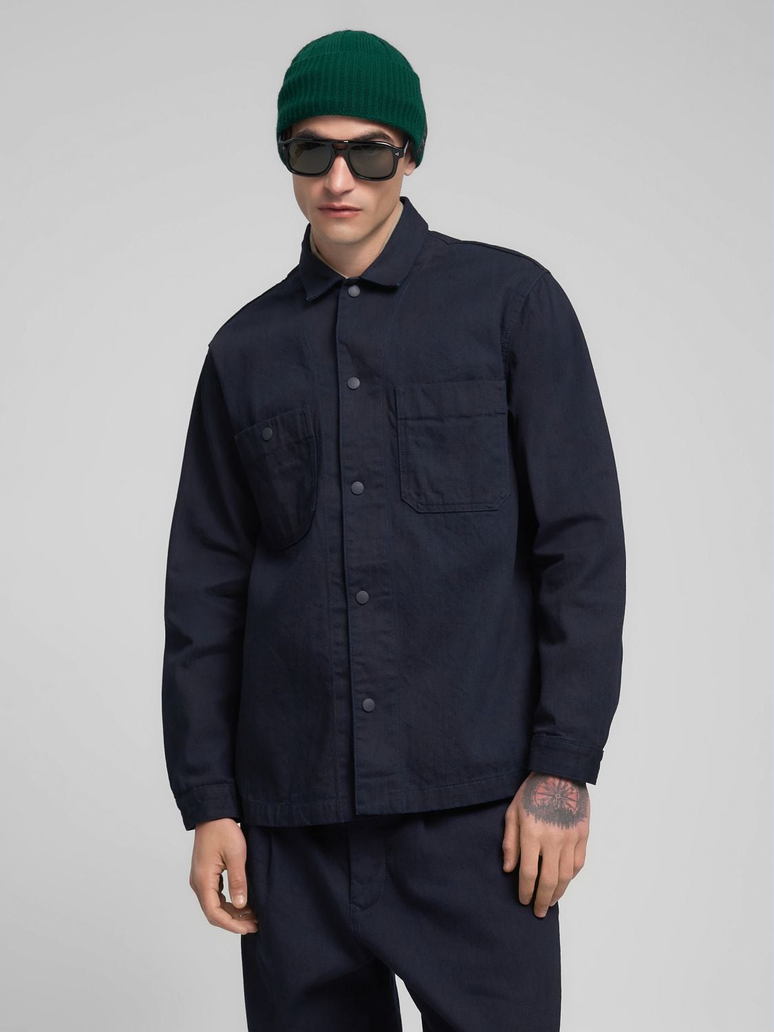 REPLAY REGULAR-FIT DENIM JACKET MV864A.000.960 07A DARK BLUE 2