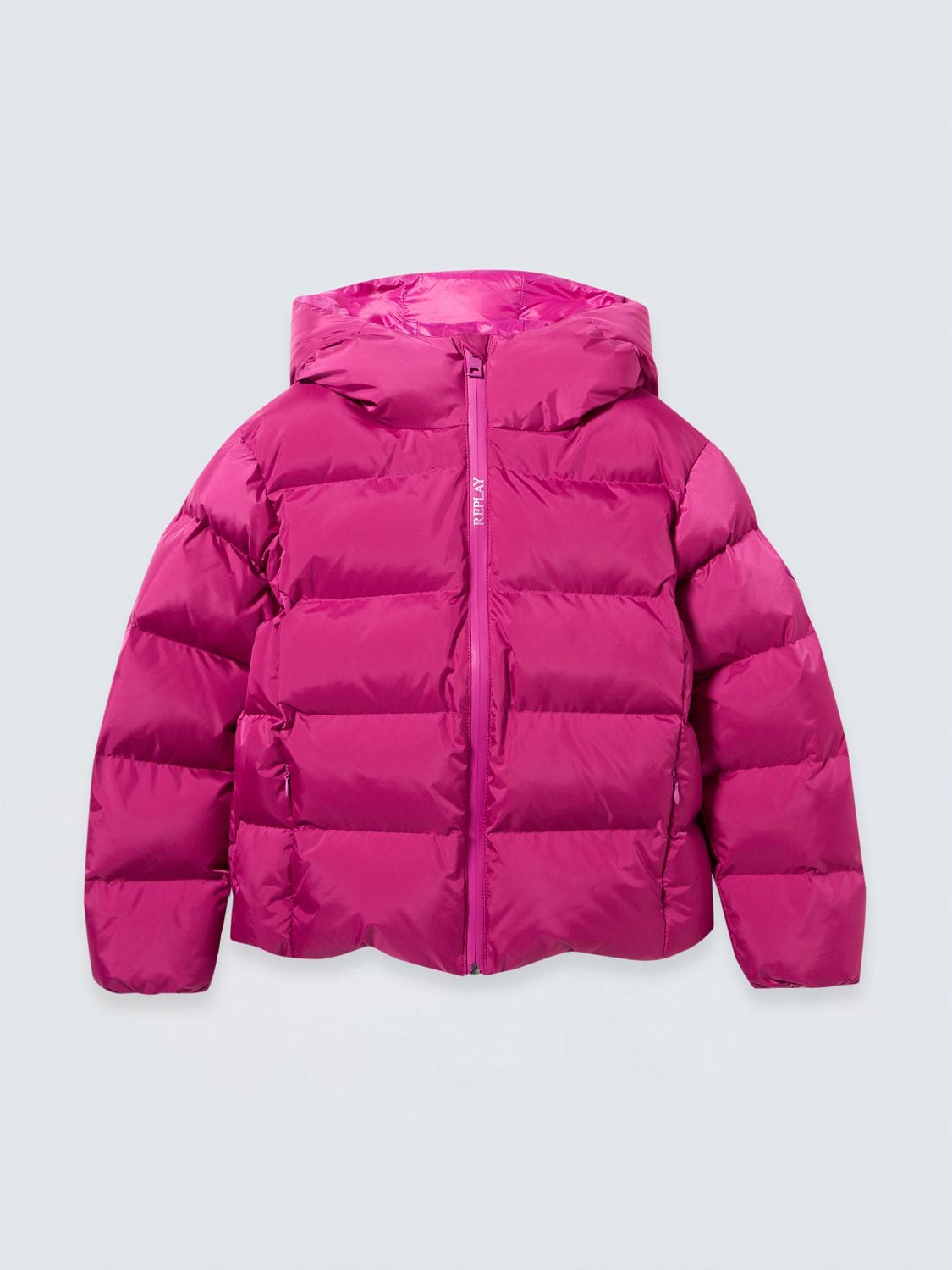 REPLAY SHORT HOODED DOWN JACKET SG93A2.000.723H9 CYCLAMEN 1