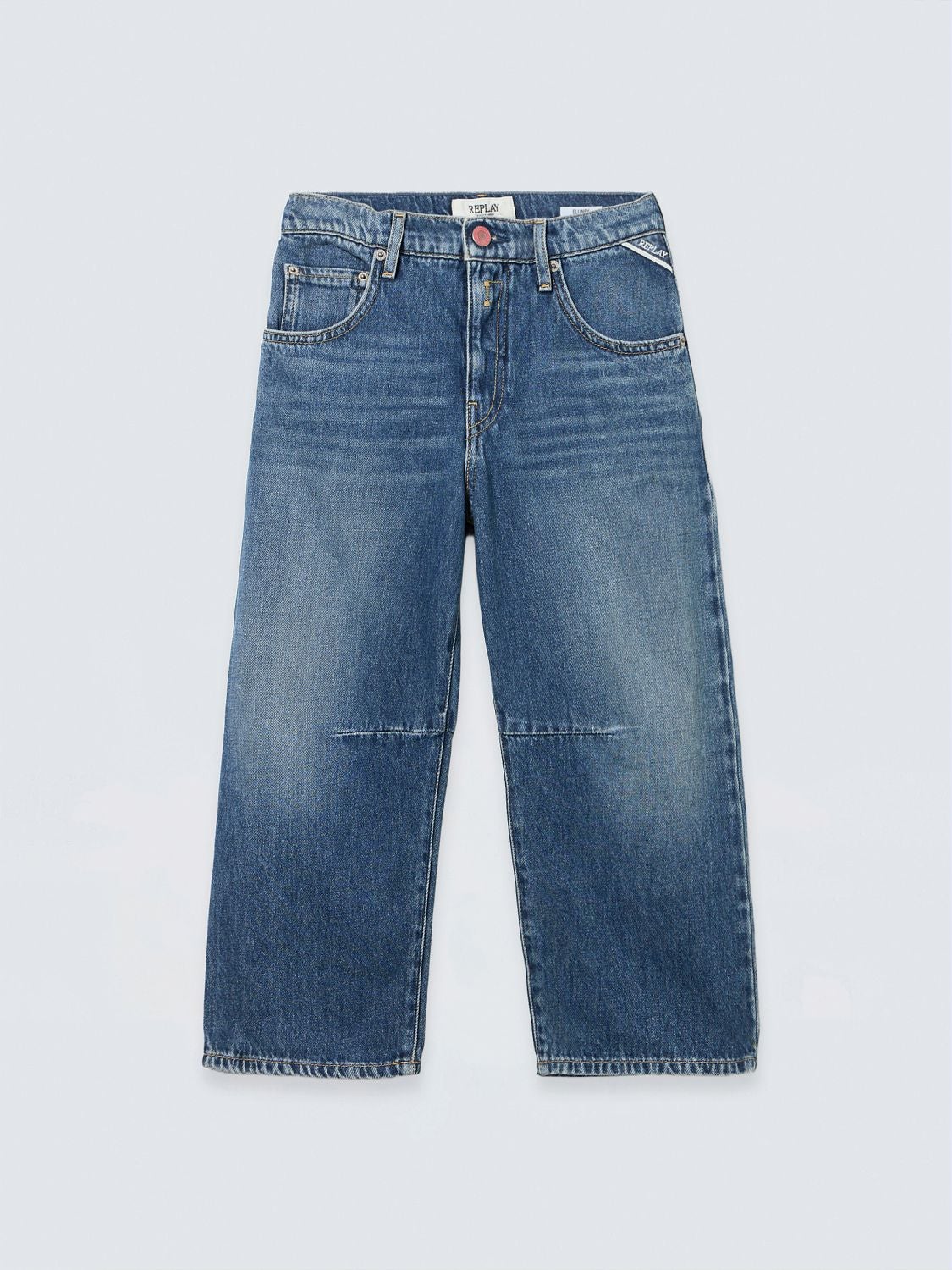 REPLAY ELUNEY BARREL-FIT JEANS SG93AO.000.762 S19 MEDIUM BLUE 1