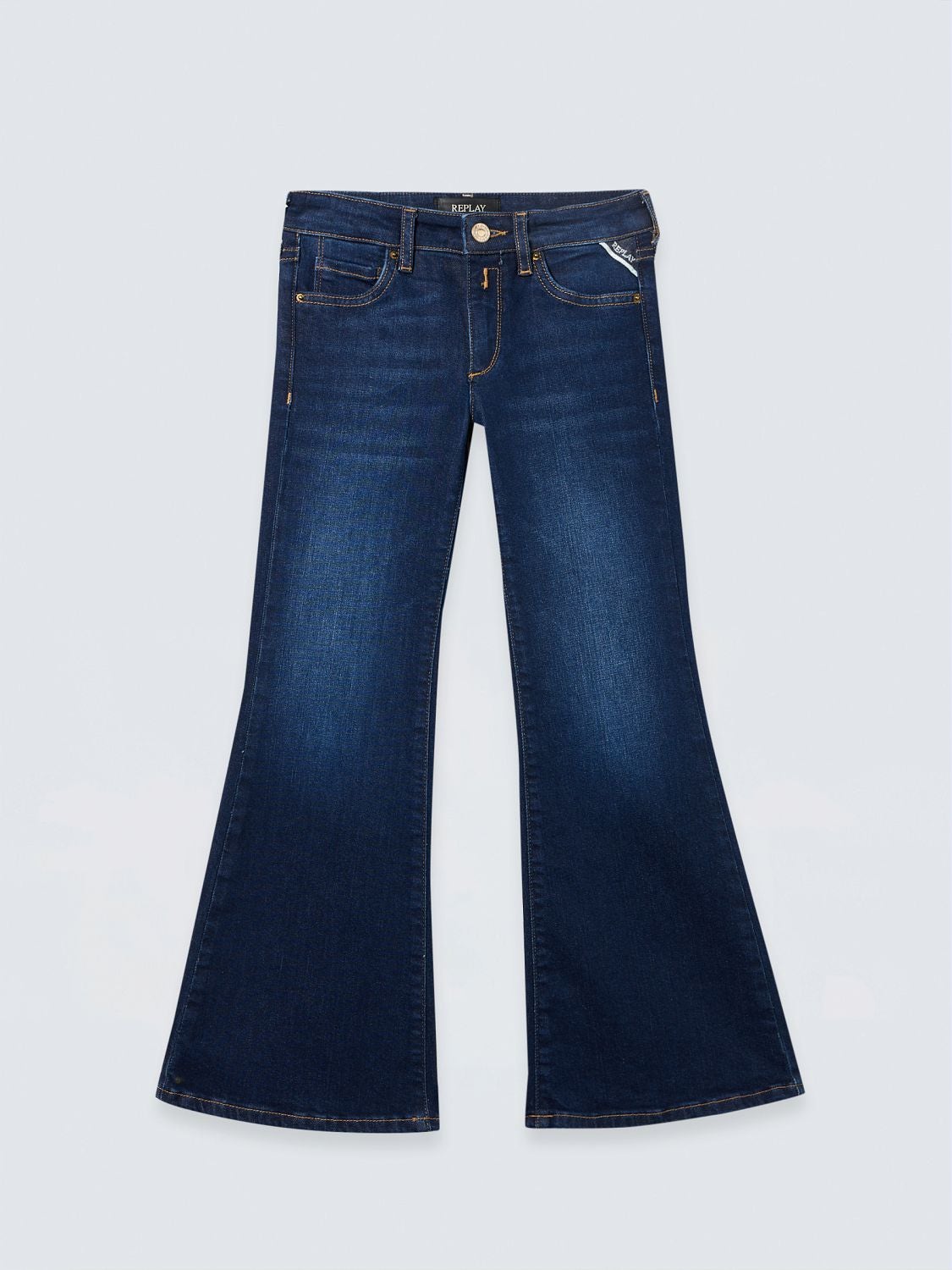 REPLAY AVRY FLARED BOOTCUT JEANS SG9421.000.143 S03 DARK BLUE 1