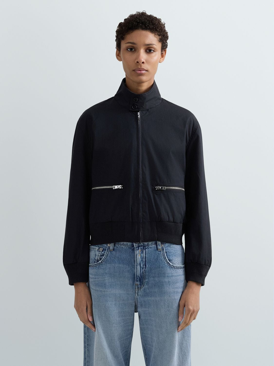 KURZE JACKE AUS CANVAS MIT REISSVERSCHLUSS