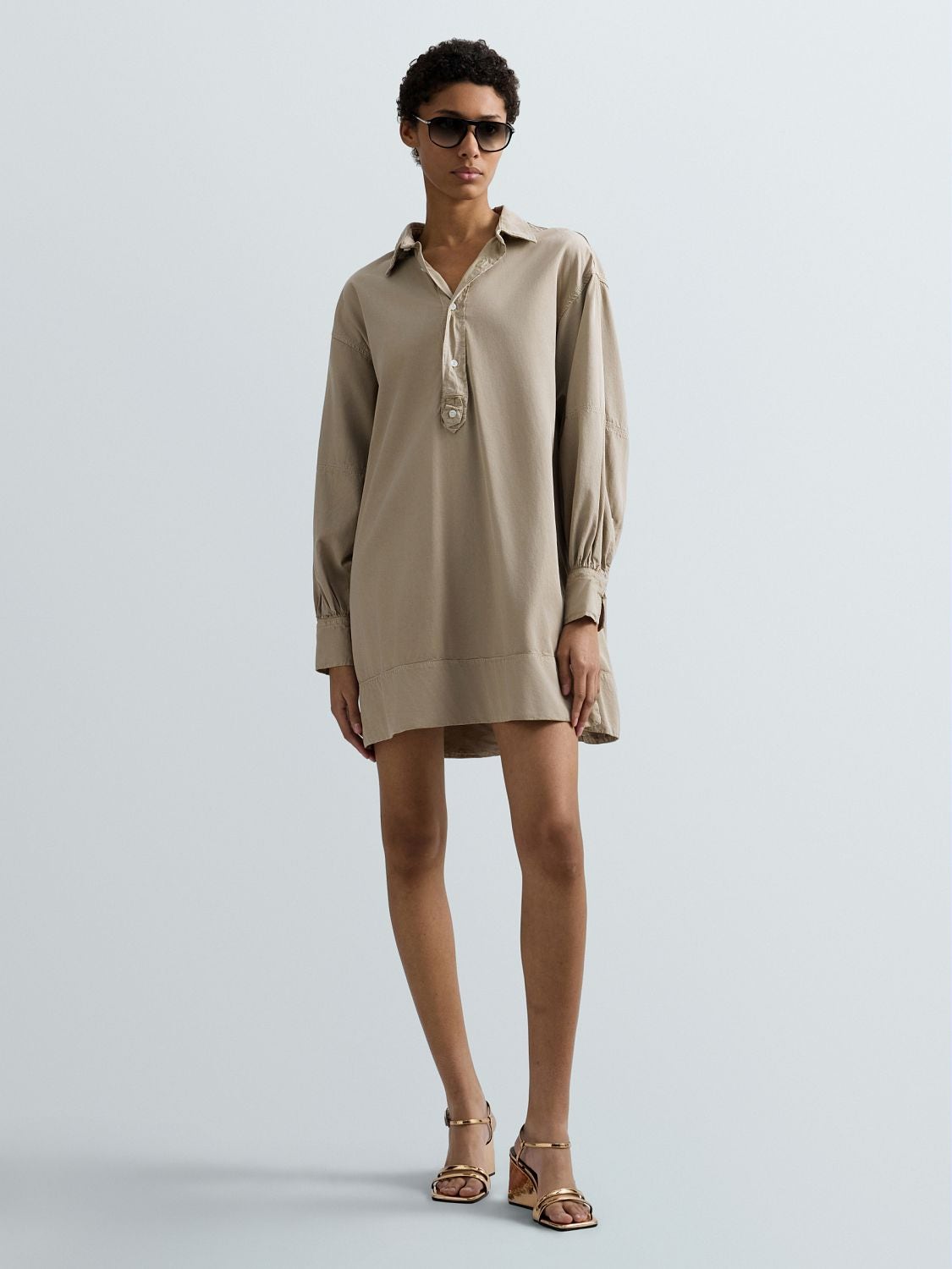 REPLAY SHORT SHIRT DRESS W9235 .000.85530G CRETE 1