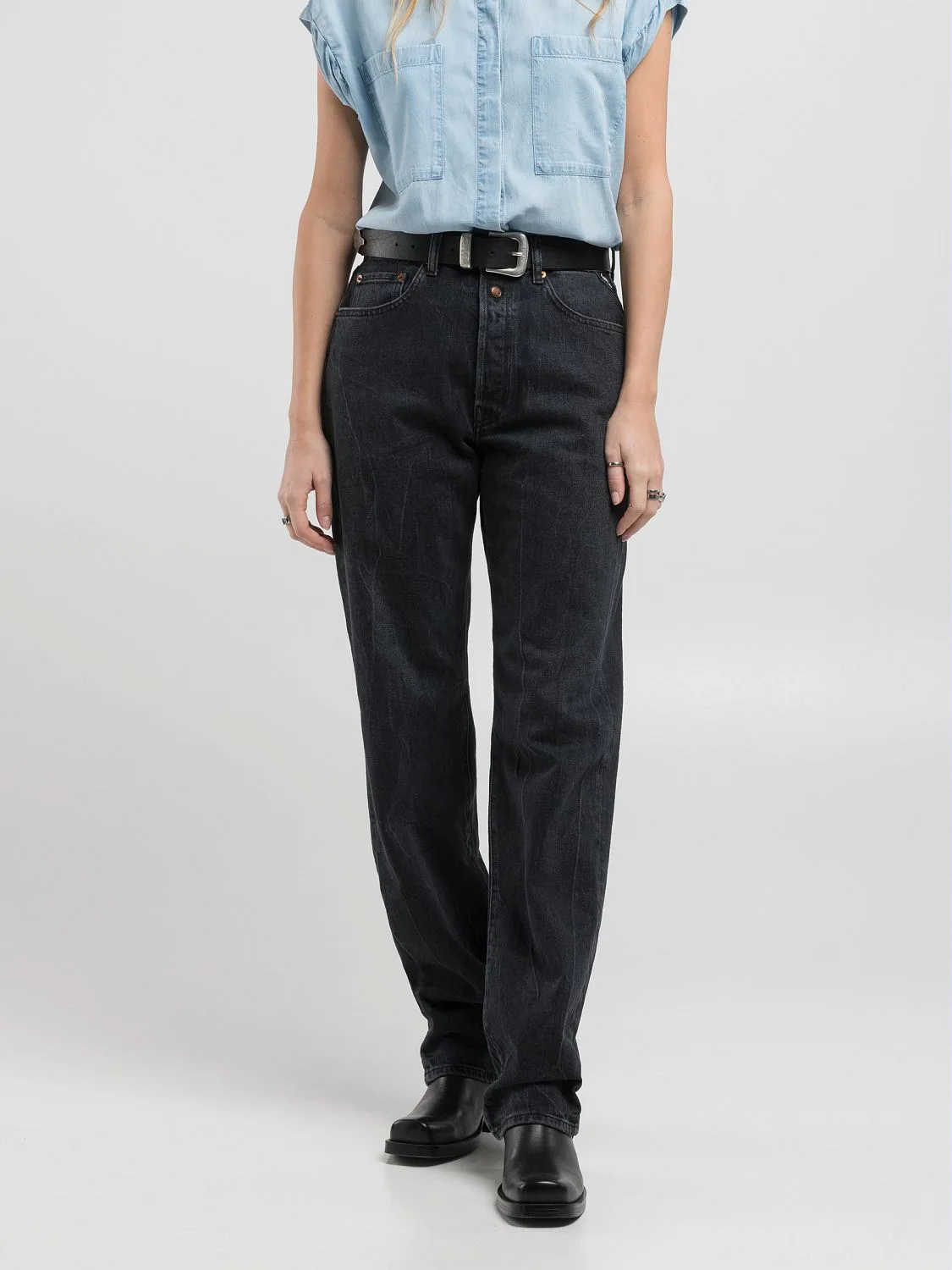 REPLAY STRAIGHT-FIT-JEANS W9ZERO1 W9Z1  .000.905 891 BLACK DELAVÉ 2