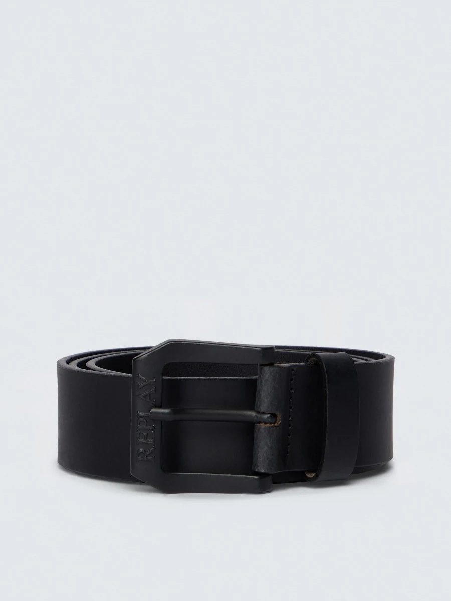 REPLAY LEDERGÜRTEL MIT LOGOSCHNALLE AM2417.000.A3008A BLACK 1