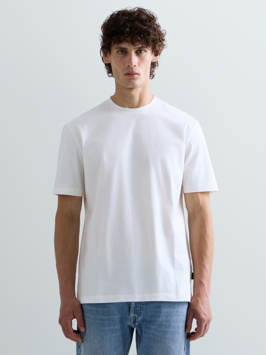 REPLAY REGULAR-FIT COTTON JERSEY T-SHIRT M12BH .000.7242MW NATURAL WHITE 2