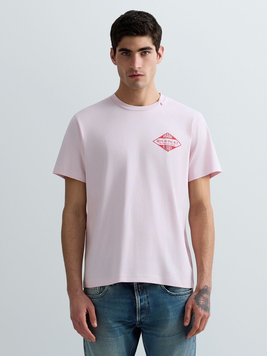 MIAMI-PRINT JERSEY T-SHIRT