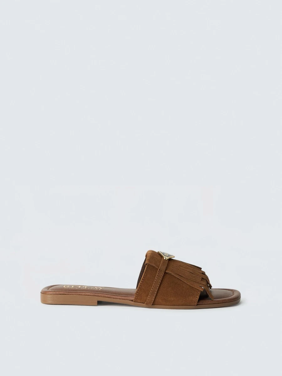 LORI GROUND SUEDE SLIDERS