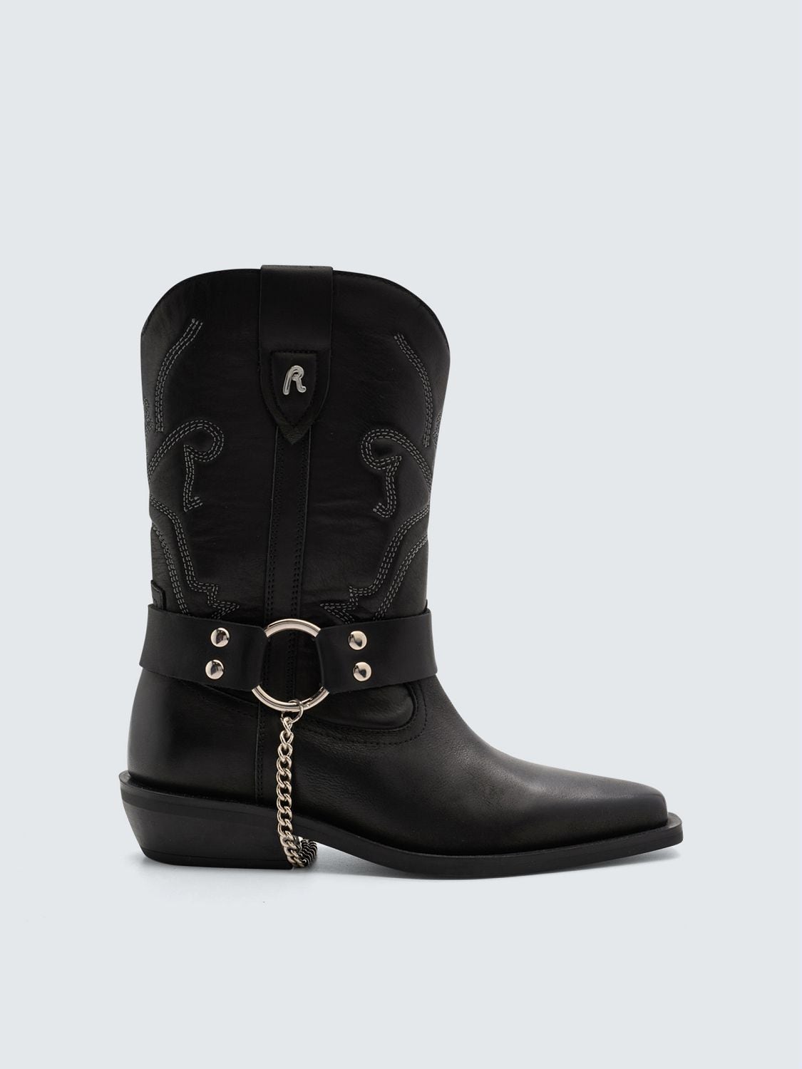 REPLAY SANTIAGS AVEC CHAÎNE VIOLET&nbsp;BOOT&nbsp;H GWN99 .000.C0204L BLACK 1