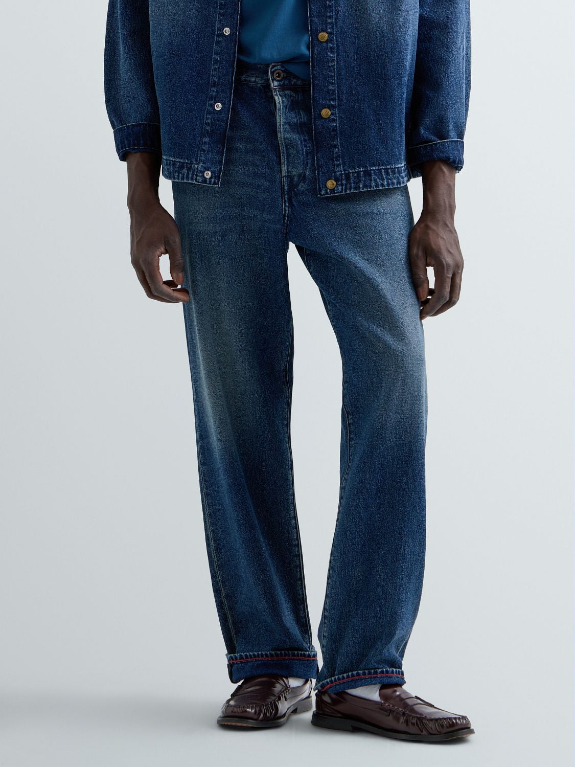 REPLAY BWAII RELAXED-FIT JEANS M1040 .00R.128 24A MEDIUM BLUE 2