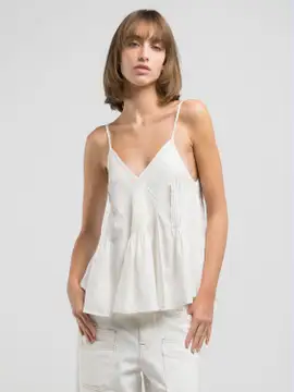PLEATED COMFORT-FIT TOP