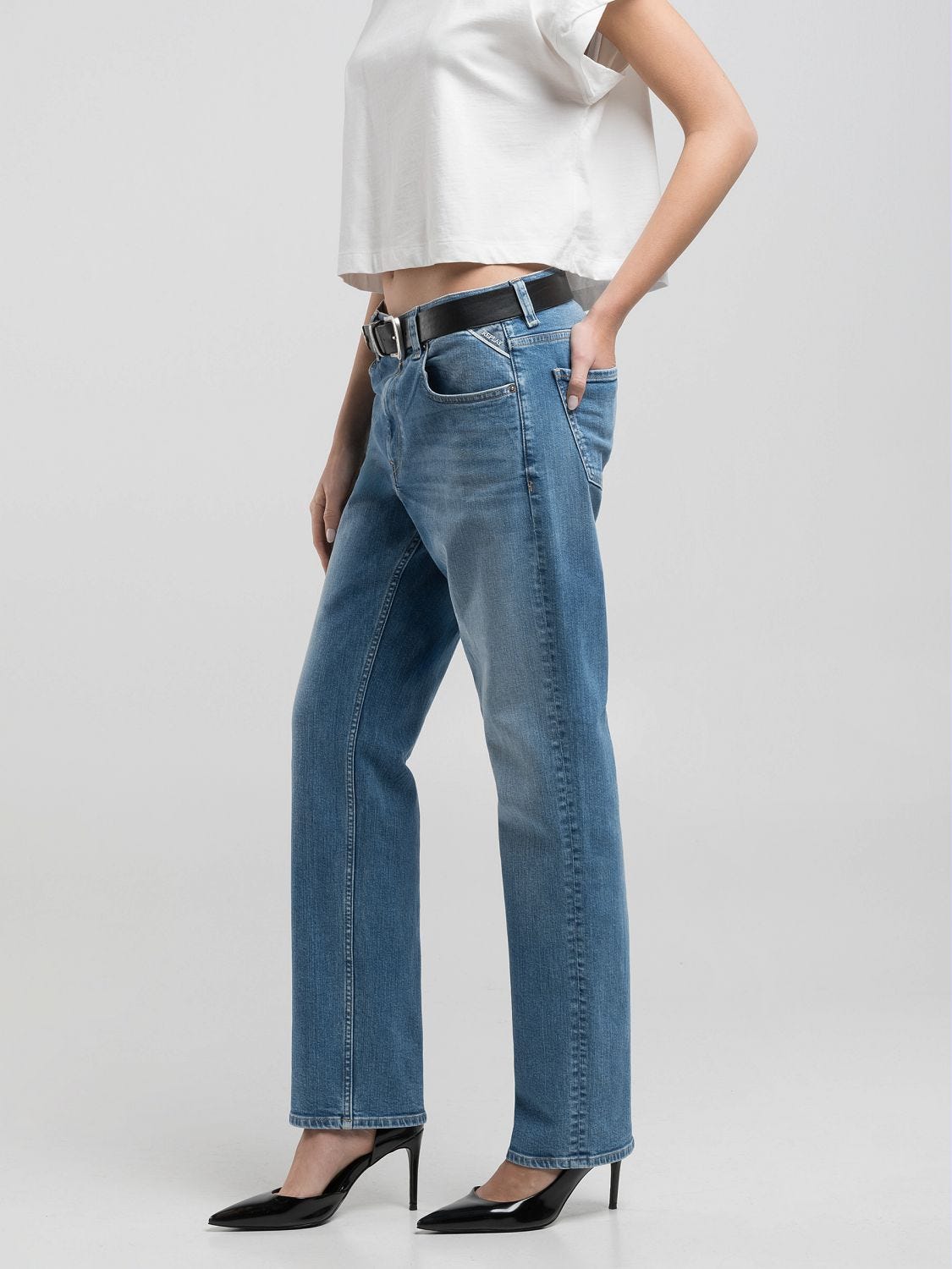 Maijke straight-fit jeans Medium blue | Replay Jeans