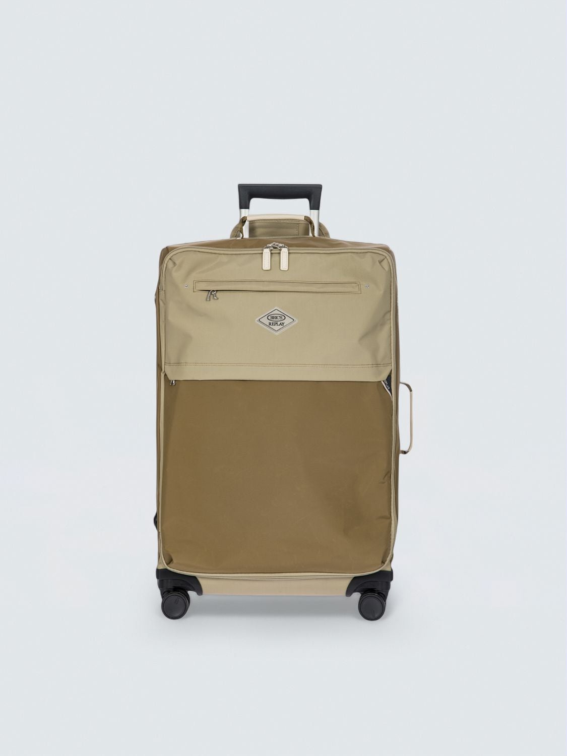 REPLAY Trolley Bric's Replay de format moyen en tissu recyclé CUS58 .000.Q58139 SAND WOOD 1