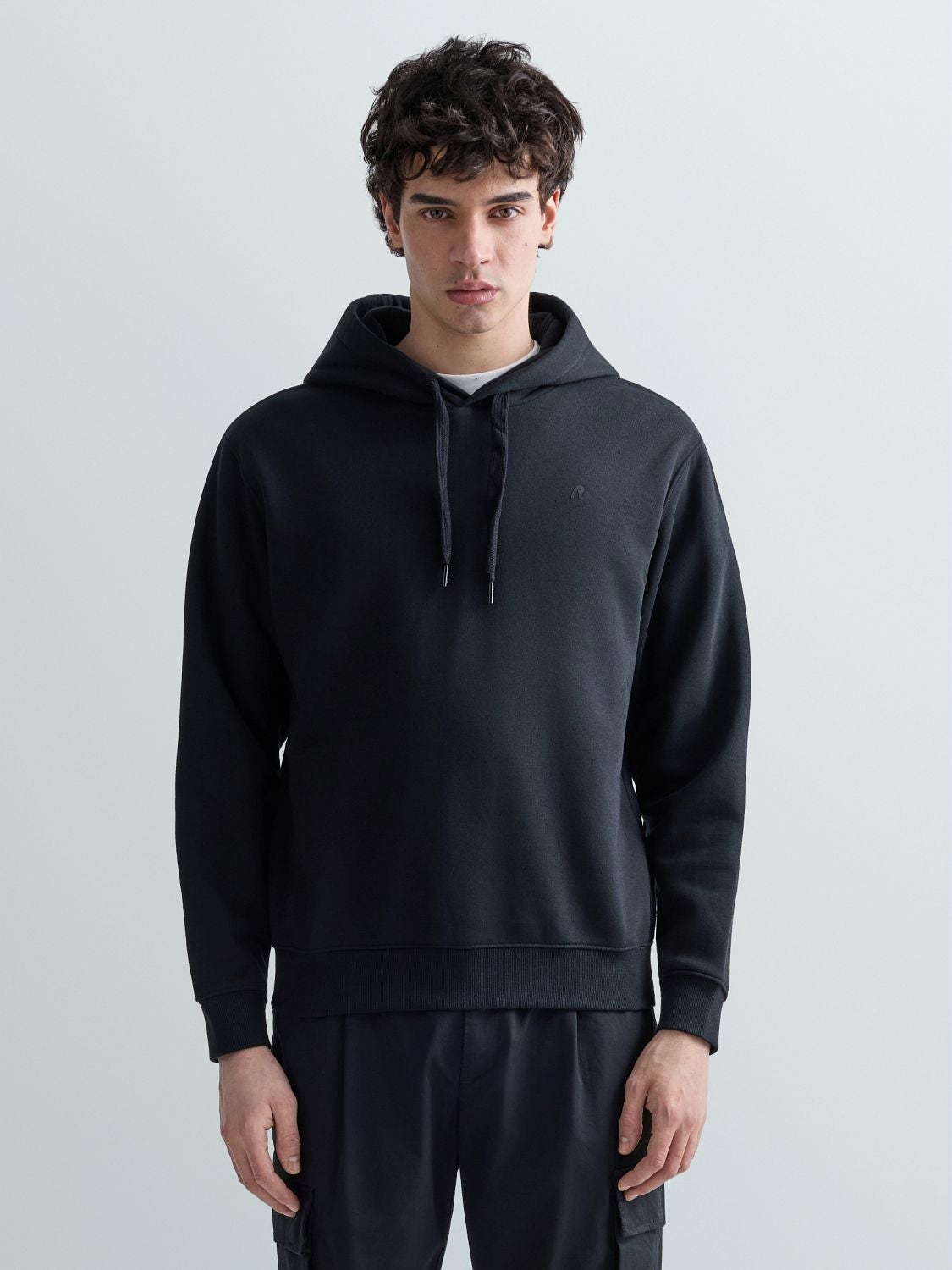 SWEAT-SHIRT À CAPUCHE EN COTON MÉLANGÉ