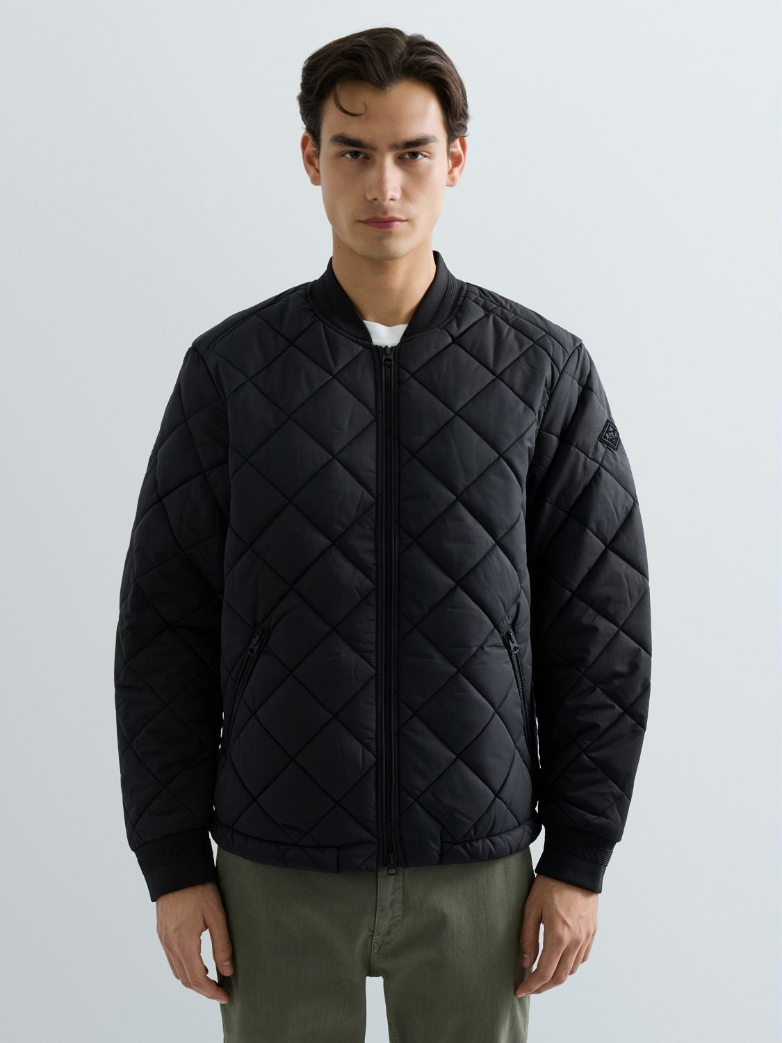 REPLAY BOMBER MATELASSÉ EN RIPSTOP M8473 .000.85312 BLACK 2