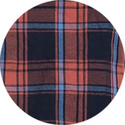 RELAXED-FIT CHEQUERED INDIGO SHIRT
