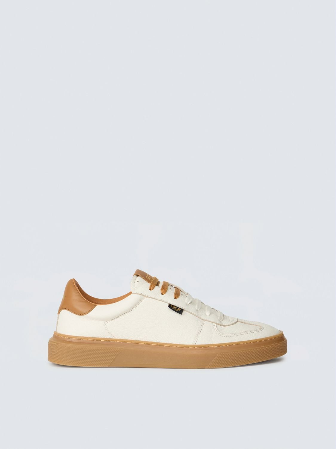 REPLAY FODEN ECO LEATHER SNEAKERS GMZ7N .000.C0006L OFF WHT 1