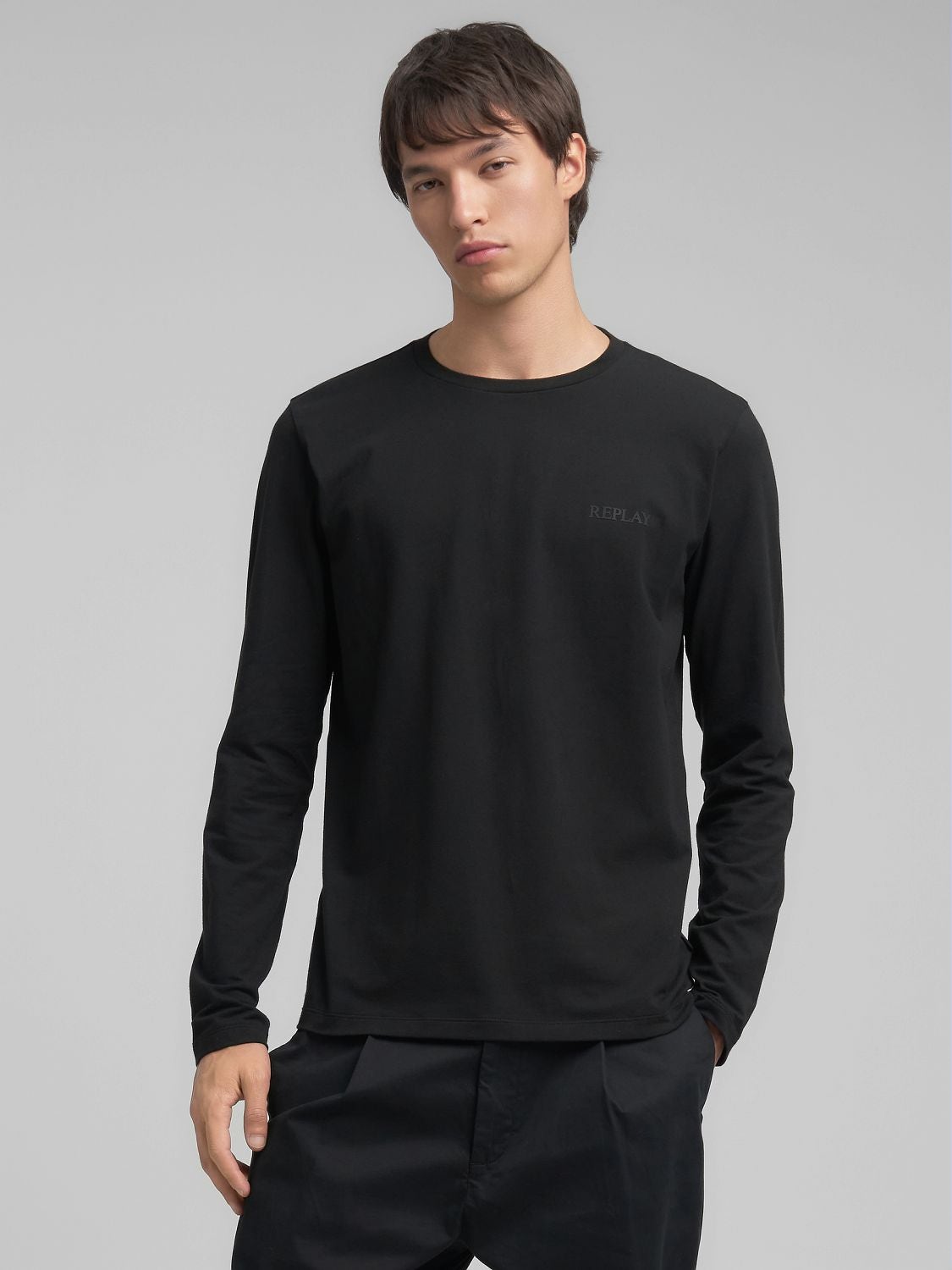 RIB LONG SLEEVE TEE ブラック Mサイズ George Women's Long Sleeve Rib Tee, Sizes XS-XXL - Walmart.ca