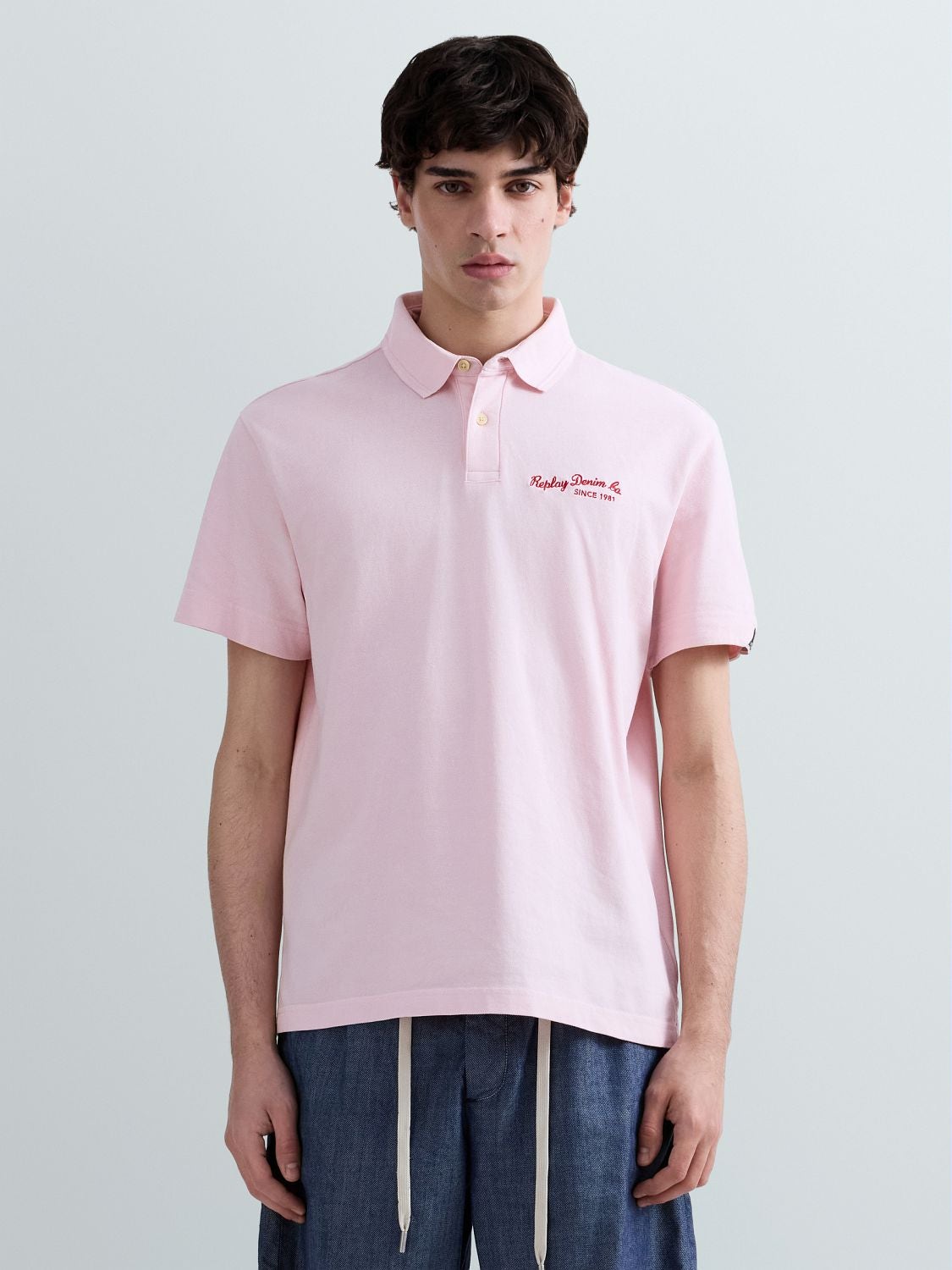 COTTON POLO-SHIRT WITH HERITAGE EMBROIDERY