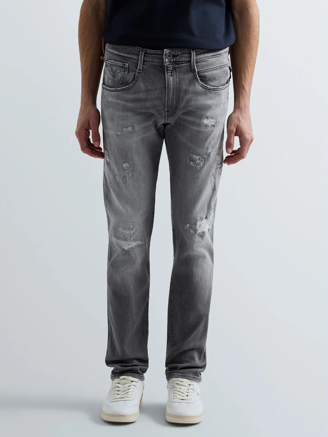 REPLAY ANBASS SLIM-FIT JEANS M914Q .000.199 112 MEDIUM GREY 2
