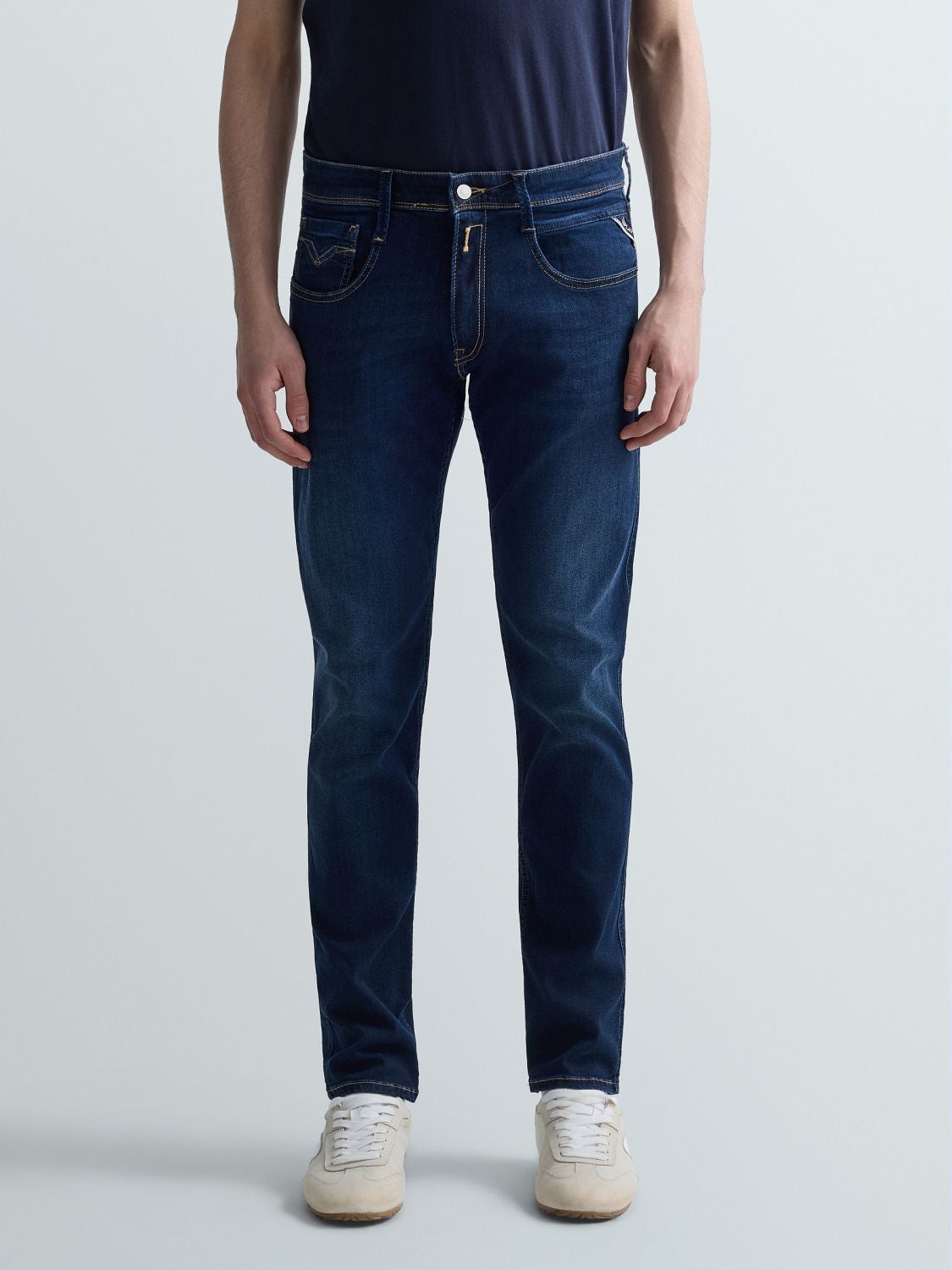 REPLAY ANBASS SLIM-FIT JEANS M914Y .000.41A 900 DARK BLUE 2