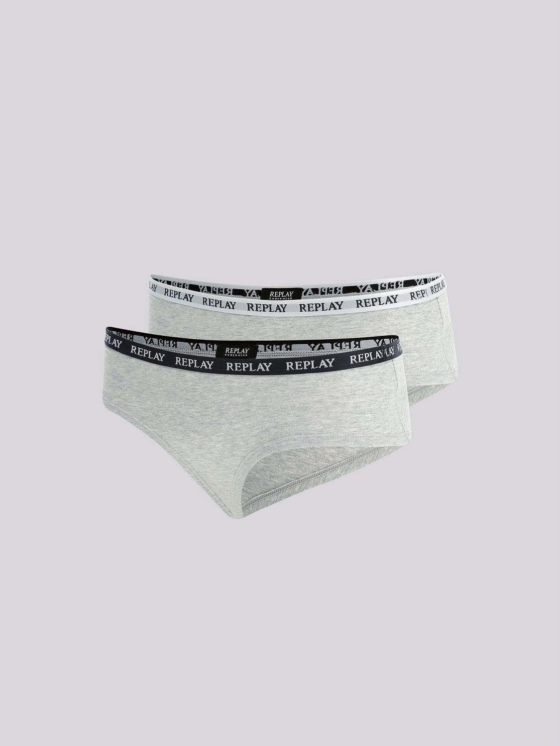 Bipack culottes with contrasting-coloured waistband Light