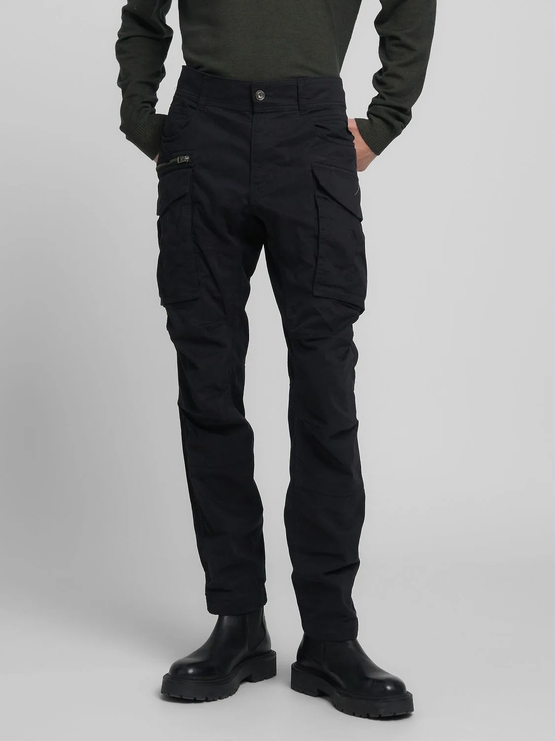 REPLAY PANTALON CARGO JOE M9873A.000.84387 BLACK 2