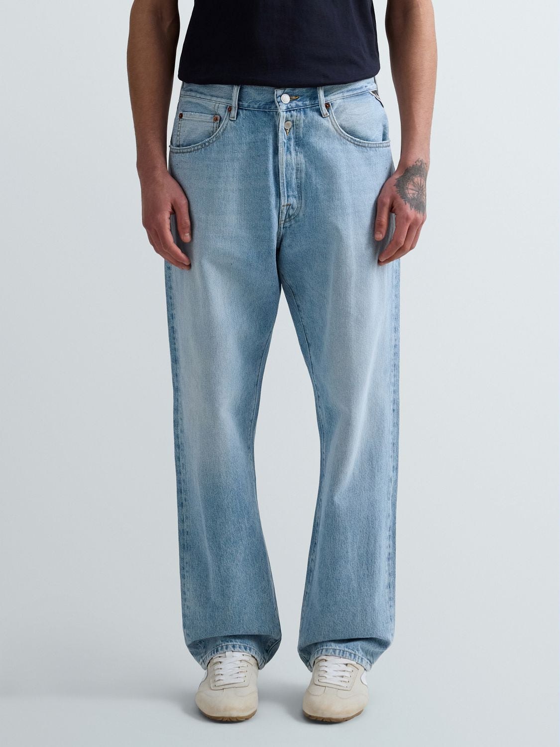 REPLAY JEAN COUPE DROITE M9ZERO1 M9Z1  .000.800 727 SUPER LIGHT BLUE 2