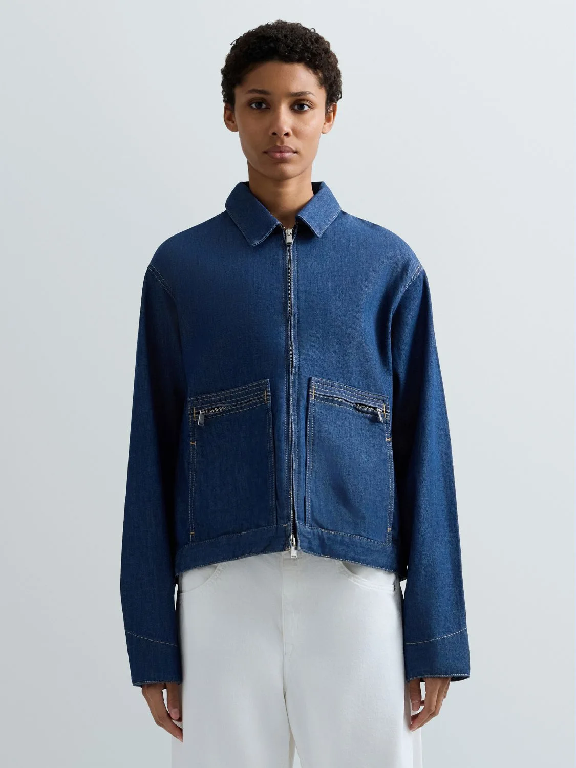 REPLAY COMFORT-FIT DARK DENIM JACKET W7936A.000.250 173 DARK BLUE 2