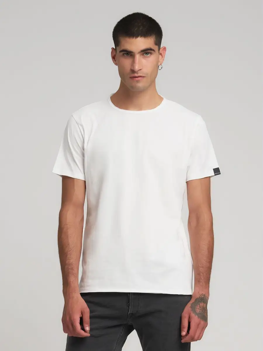 REPLAY T-SHIRT GIROCOLLO IN COTONE M3590A.000.2660 WHITE 2 REPLAY T-SHIRT GIROCOLLO IN COTONE M3590A.000.2660 WHITE 2
