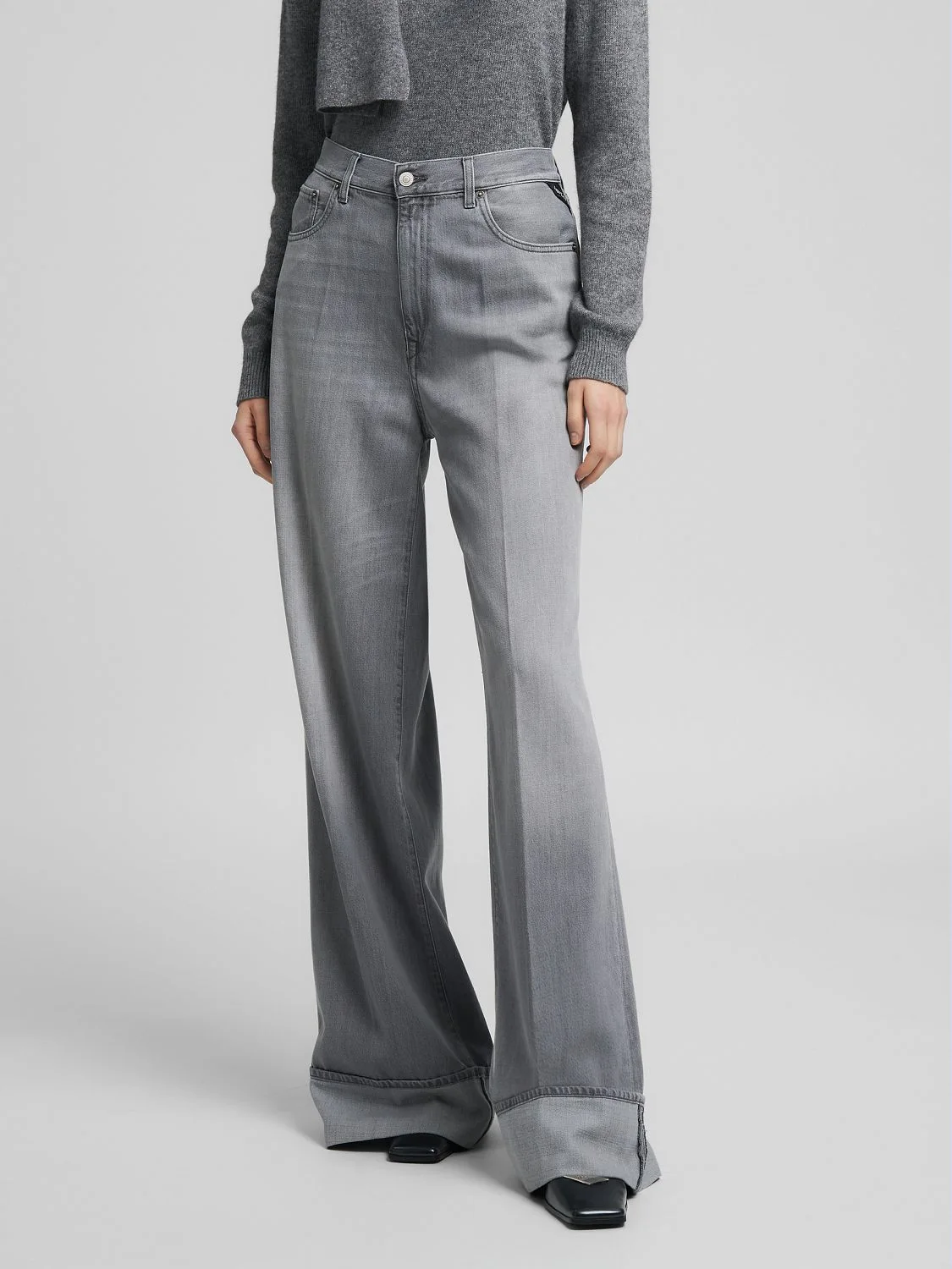 REPLAY NALAJA WIDE-LEG JEANS WA541 .000.834 987 MEDIUM GREY 2