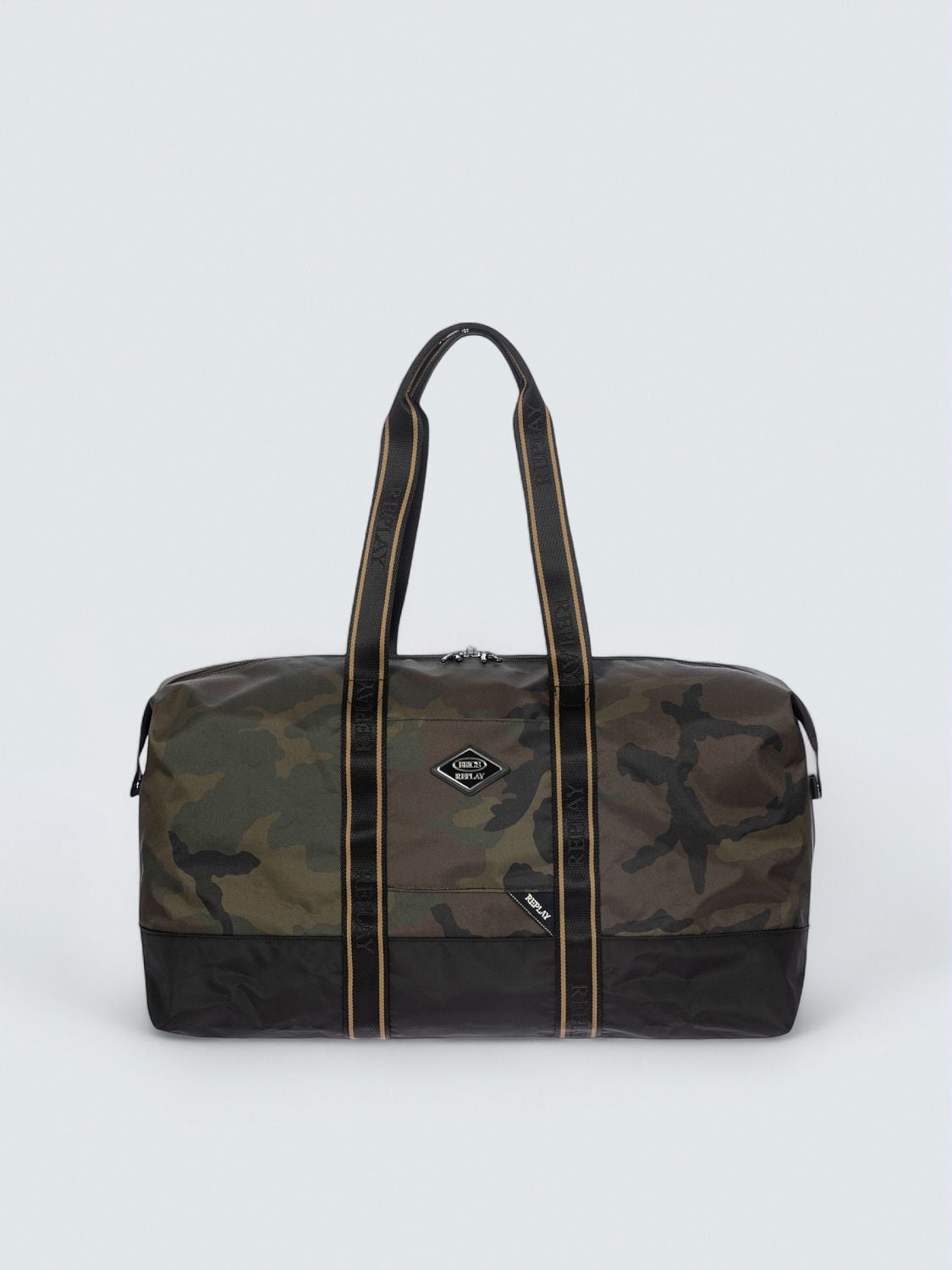 REPLAY Bric’s Replay große 2-in-1-Reisetasche aus recyceltem Gewebe CUC40 .000.Q40202 GREEN CAMOU 1