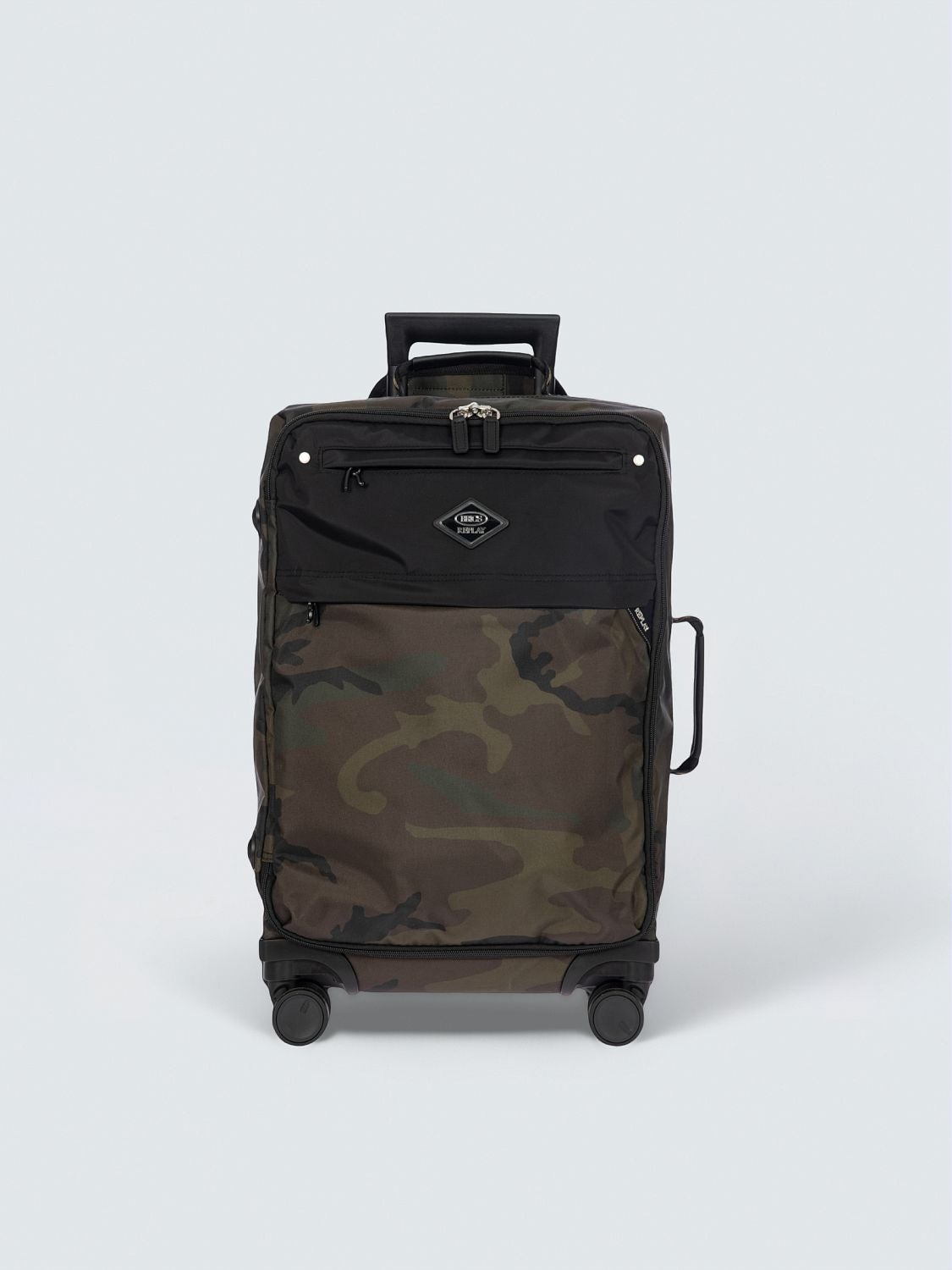 REPLAY Bric’s Replay Kabinen-Trolley aus recyceltem Gewebe CUC58 .000.Q58117 GREEN CAMOU 1