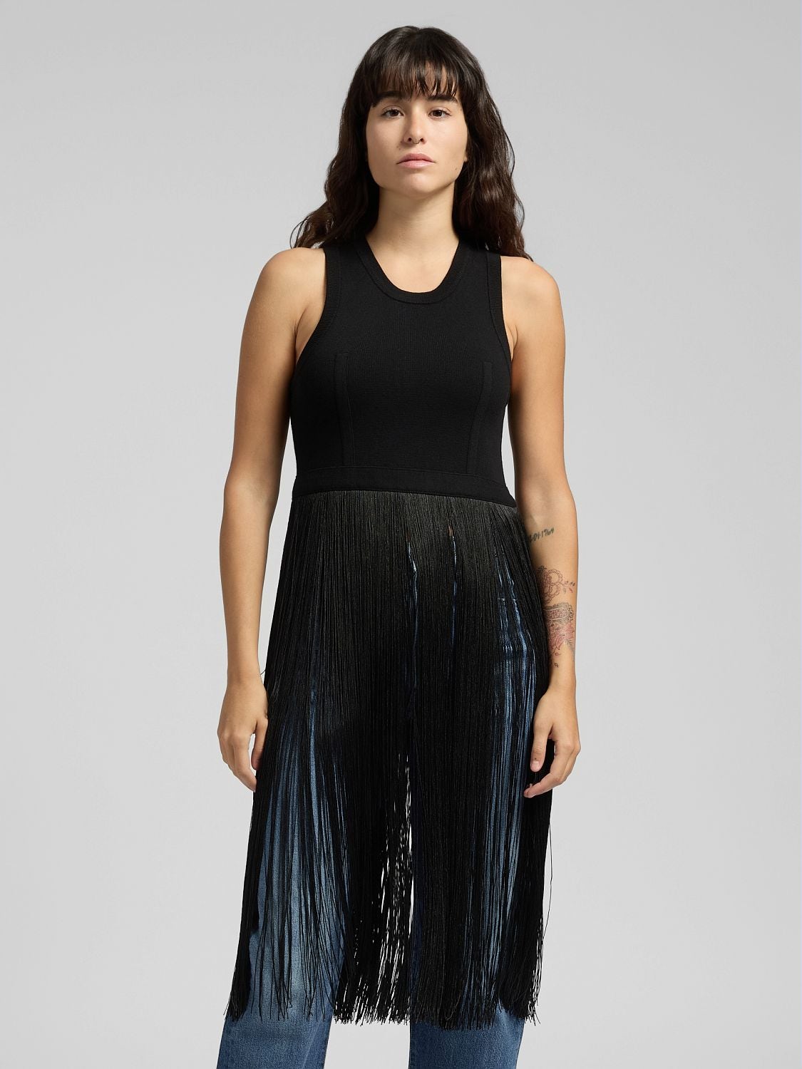 TOP IM KLEIDERSTIL MIT FRANSEN