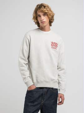 SWEATSHIRT MIT STICKEREI AUF DER BRUST