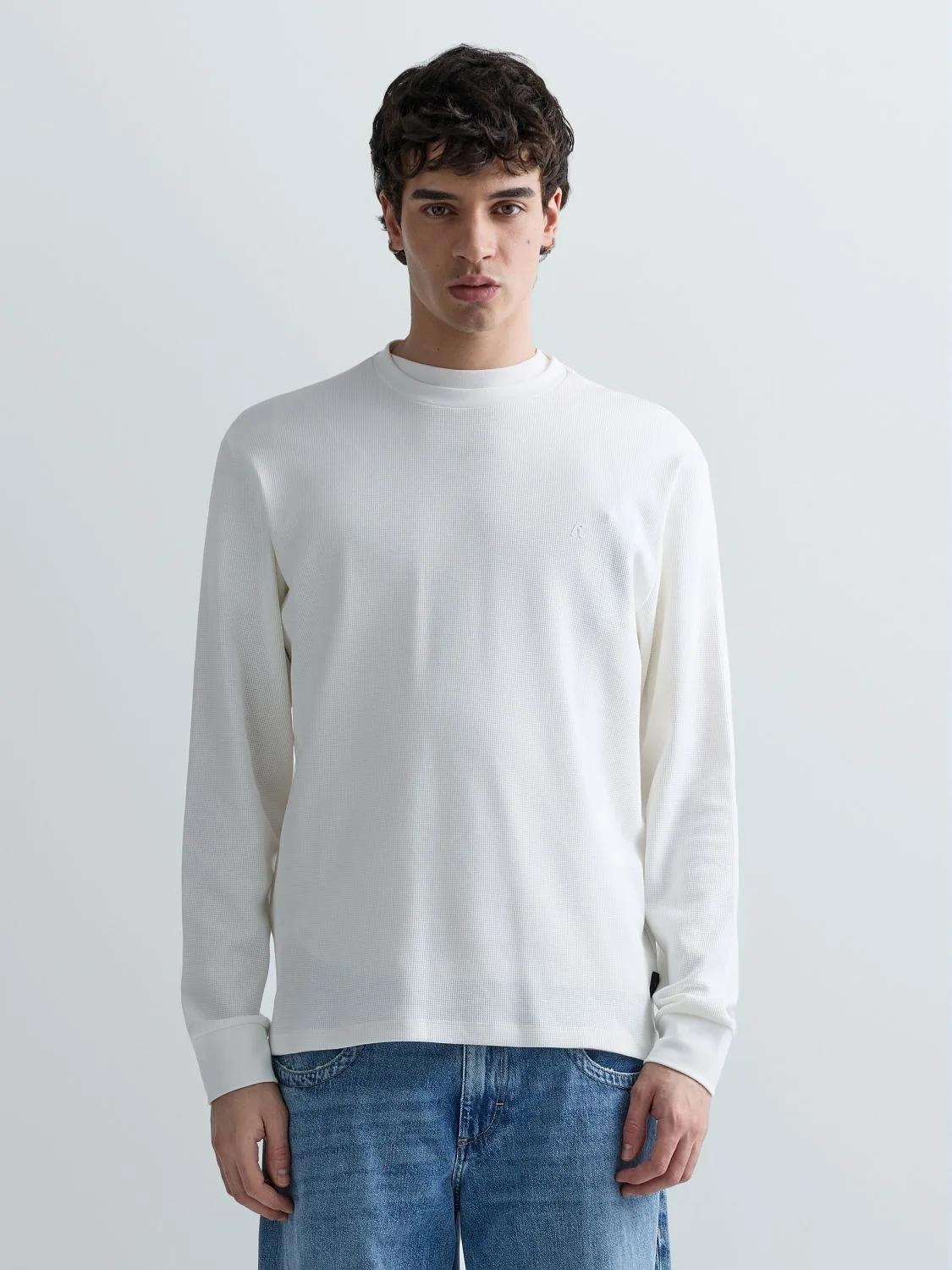 REPLAY LANGÄRMELIGES T-SHIRT IM REGULAR FIT M3101 .000.85204 NATURAL WHITE 2