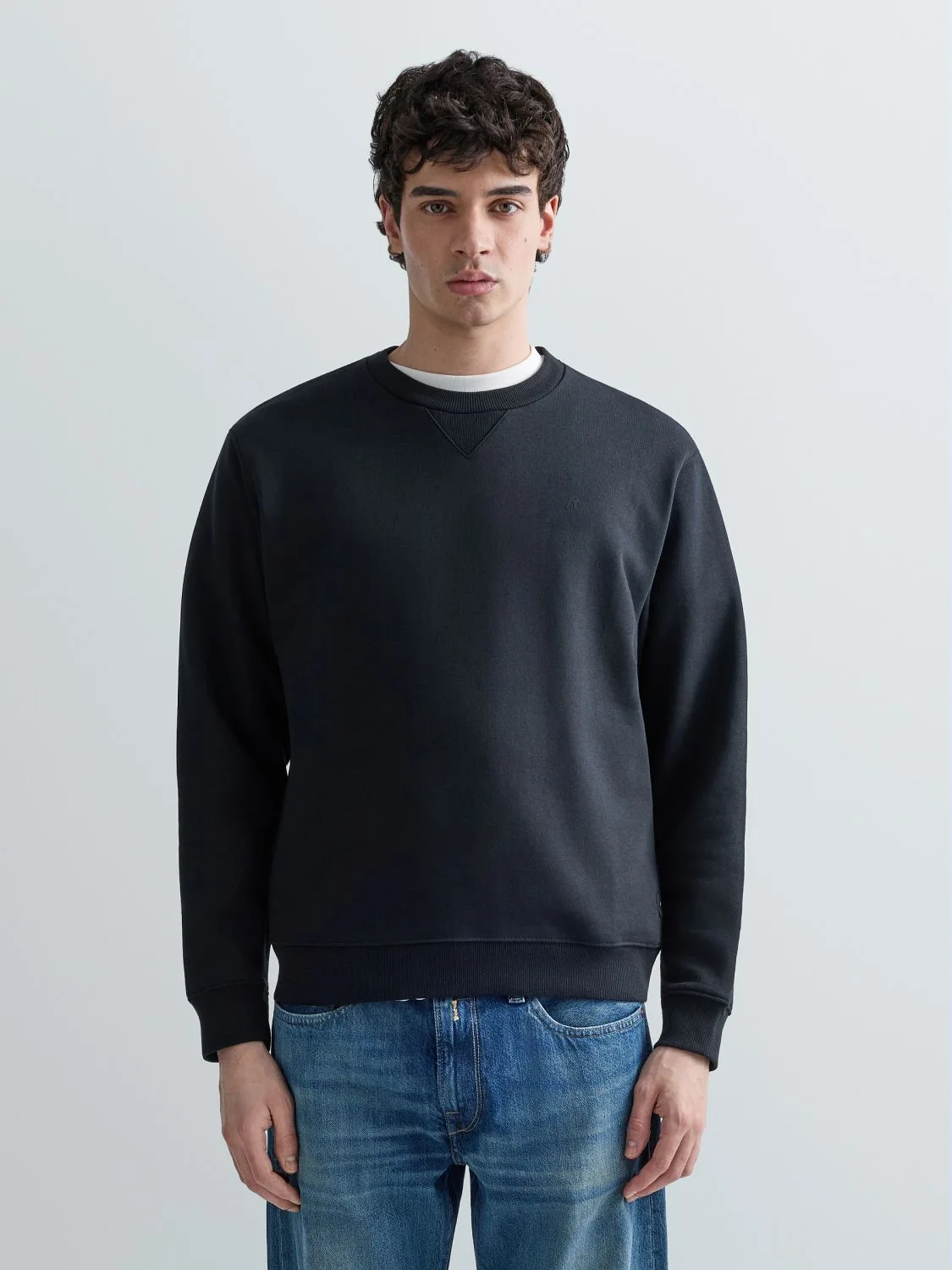 REPLAY RUNDHALSSWEATSHIRT AUS BAUMWOLLMISCHUNG M3102 .000.23832 BLACK 2