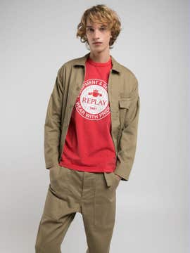 HEMDJACKE MIT STICKEREI